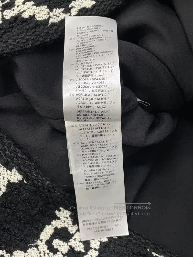 Gucci Gucci Black and white full logo full double G tweed coat Size XS / US 0-2 / IT 36-38 - 6 Thumbnail