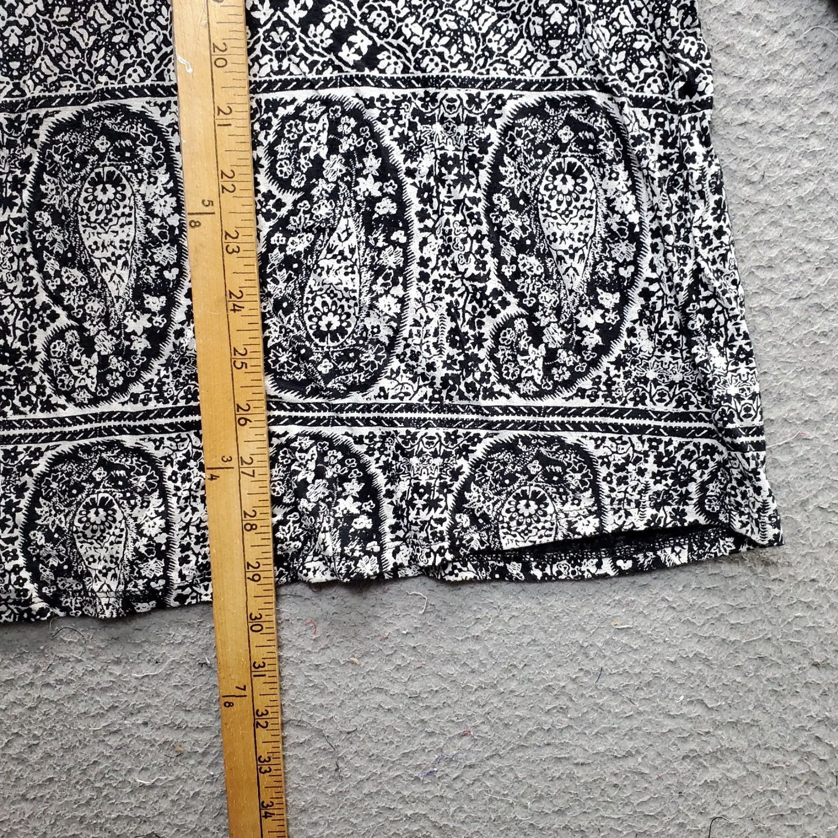 Lucky Brand Lucky Brand Tunic Top Womens 2X Multi Paisley Long Sleeve Round Neck Pullover Size XXL / US 16-18 / IT 52-54 - 3 Thumbnail