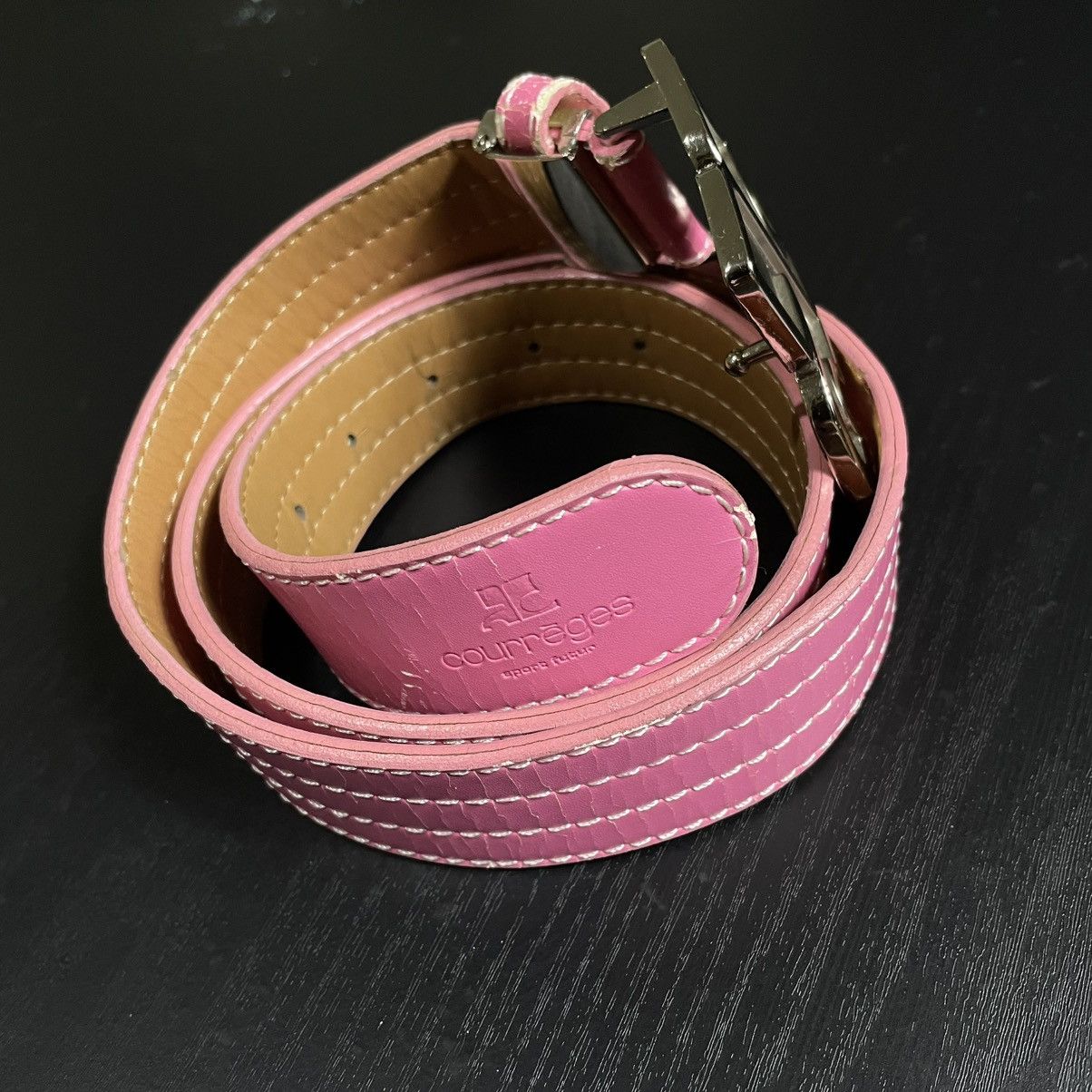 Courreges Vintage Courreges Big Logo Buckle Belt Size ONE SIZE - 6 Thumbnail
