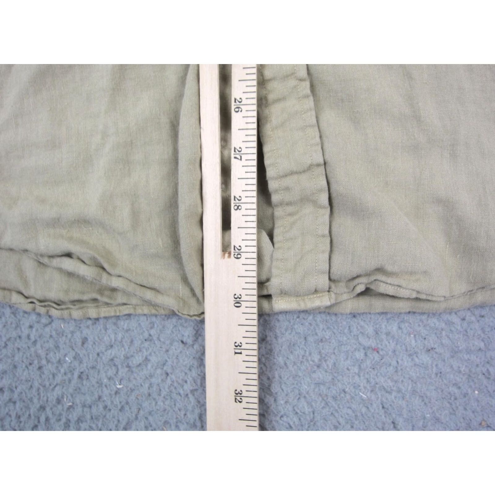Cremieux Cremieux Brown Button Up Shirt Mens XL Slim Fit Classic 100% Linen Long Sleeve Size US XL / EU 56 / 4 - 7 Thumbnail