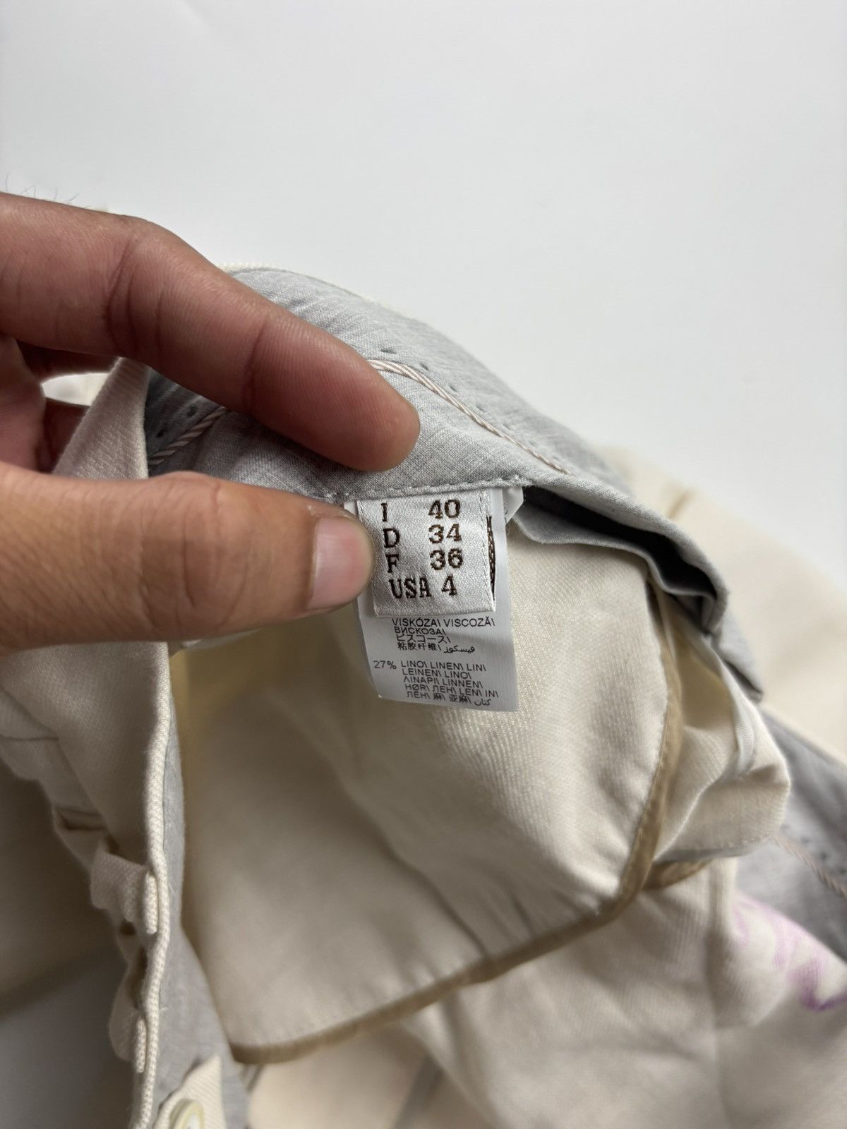 Brunello Cucinelli Brunello Cucinelli Linen Trousers Size 27" / US 4 / IT 40 - 7 Thumbnail