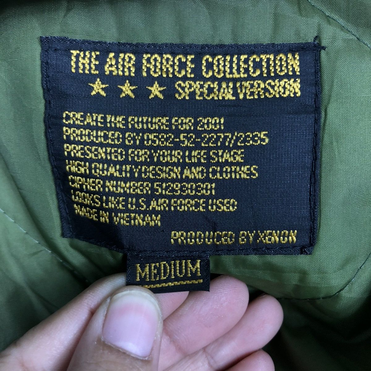 Vintage 🔥VINTAGE BOMBER JACKET MILITARY XENON AIR FORCE US NAVY Size US M / EU 48-50 / 2 - 21 Thumbnail