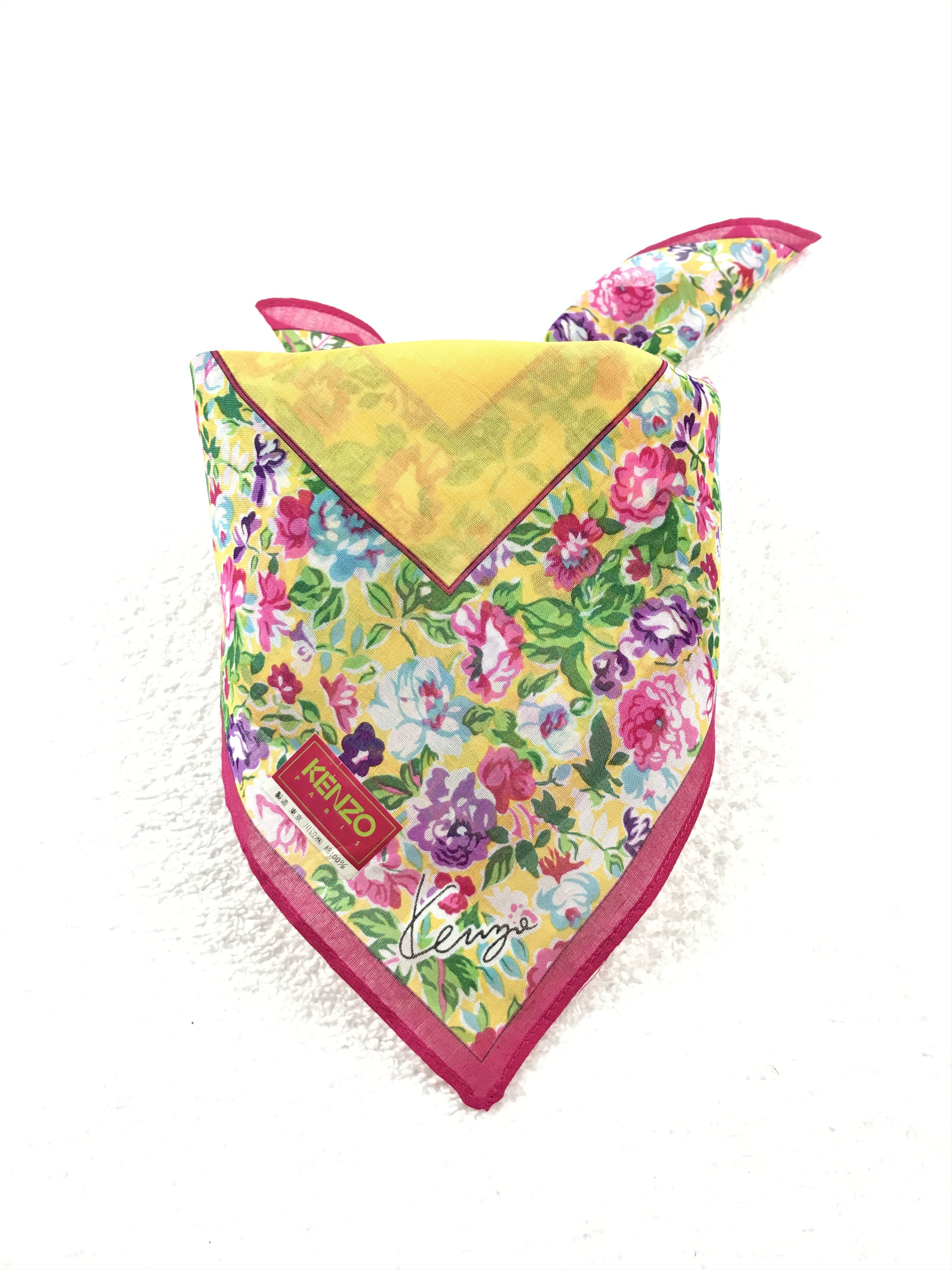 Japanese Brand × Kenzo × Vintage Vintage Kenzo Bandana Neckerchief Handkerchief Size ONE SIZE - 3 Thumbnail