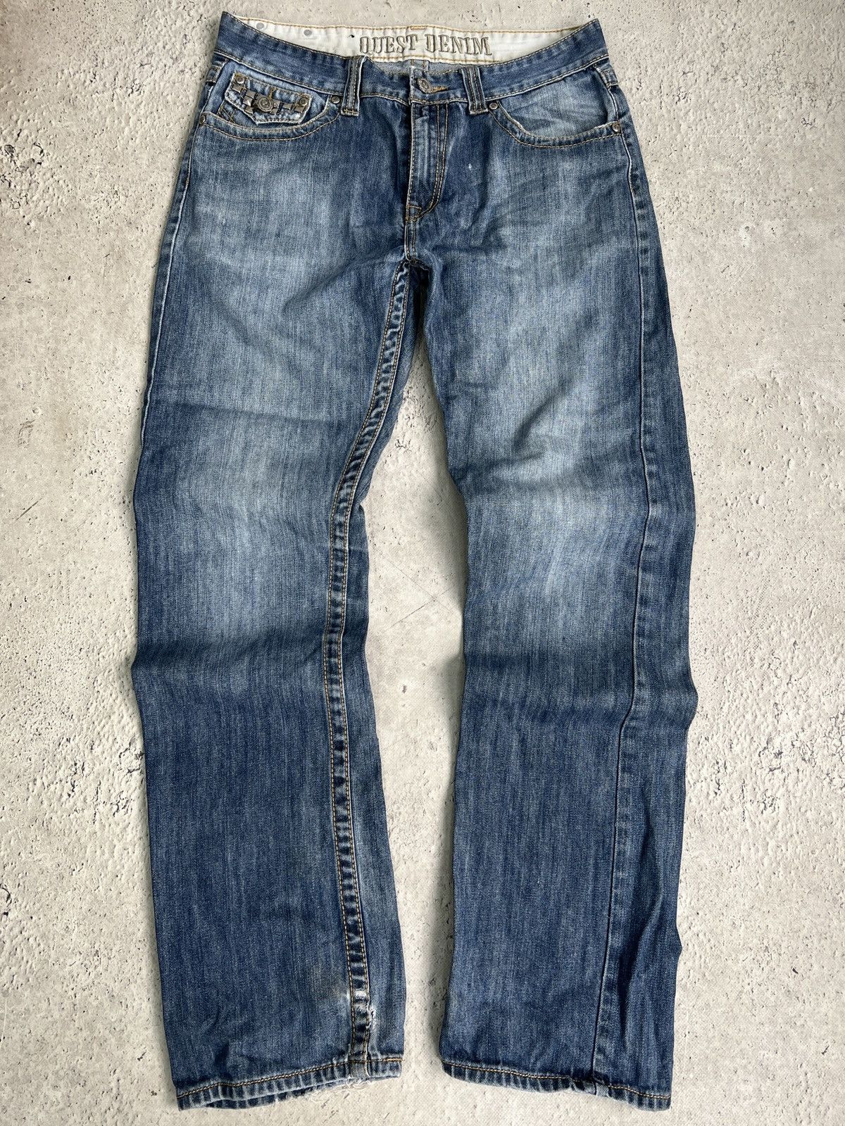 Junya Watanabe Junya watanbe style studded distressed pants true religion Size US 32 / EU 48 - 2 Thumbnail