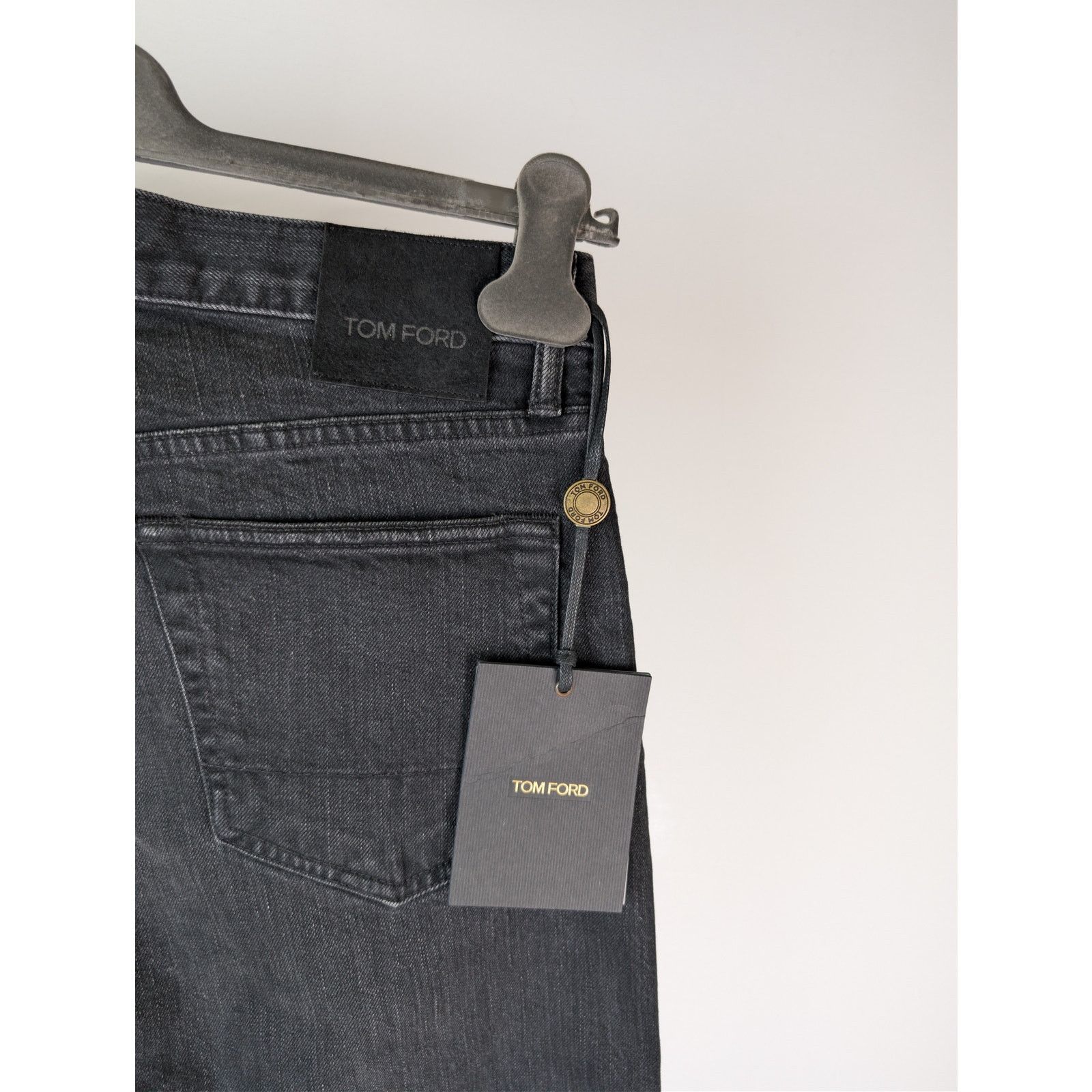 Tom Ford o1rshd1 Q:2 / Slim-Fit Denim Jeans in Black Size US 32 / EU 48 - 14 Thumbnail