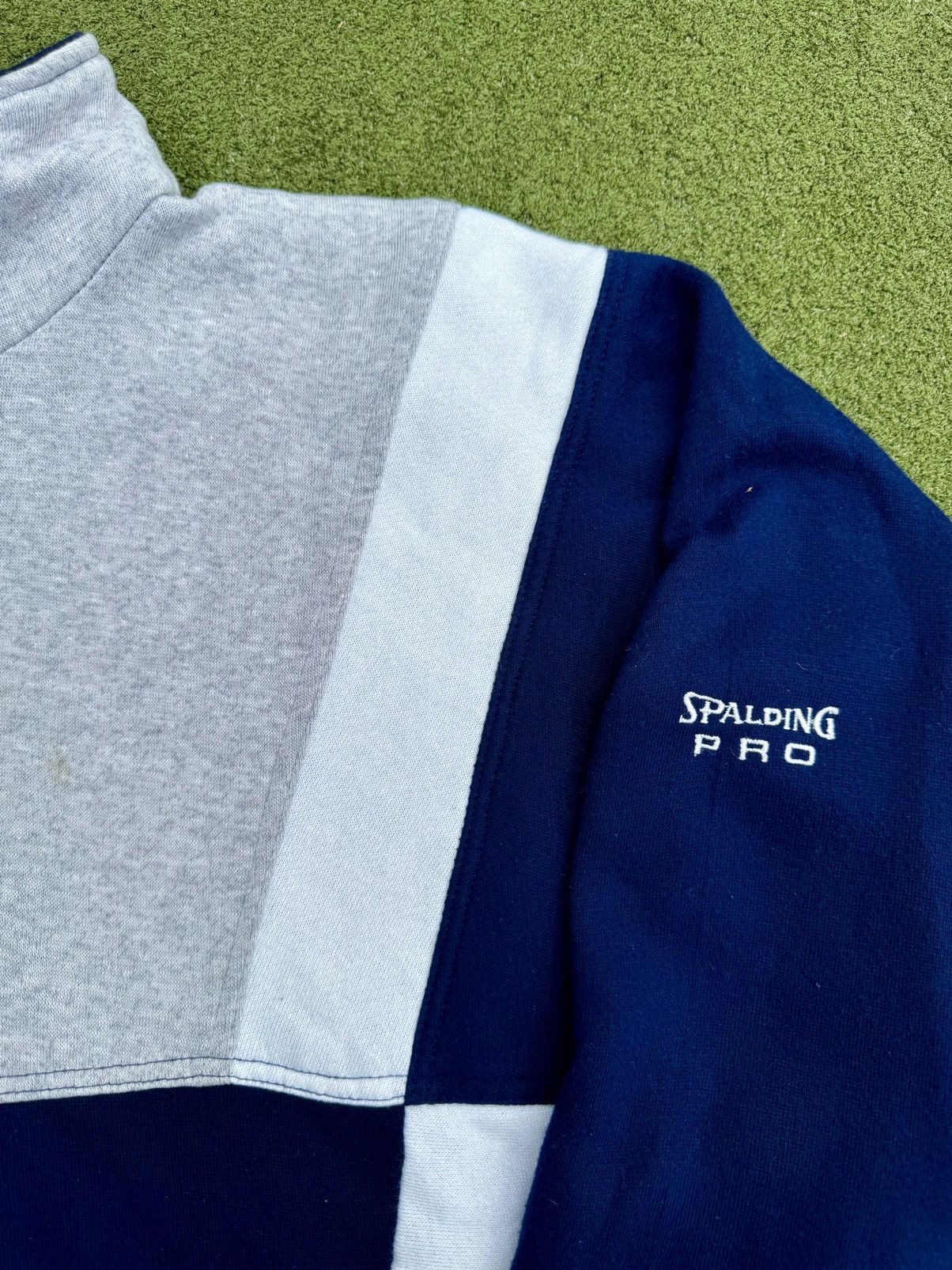 Spalding × Vintage Vintage 90’s Spalding Retro Sweater Sweatshirt Track Jacket Size US XL / EU 56 / 4 - 5 Thumbnail
