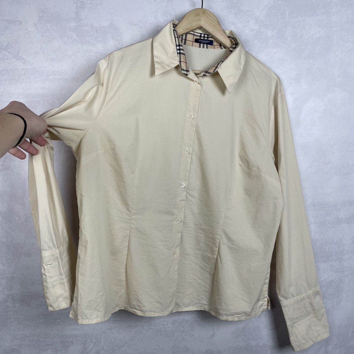 Burberry × Vintage Vintage Burberry London Nova Check Details Button Up Shirt Size US M / EU 48-50 / 2 - 10 Thumbnail