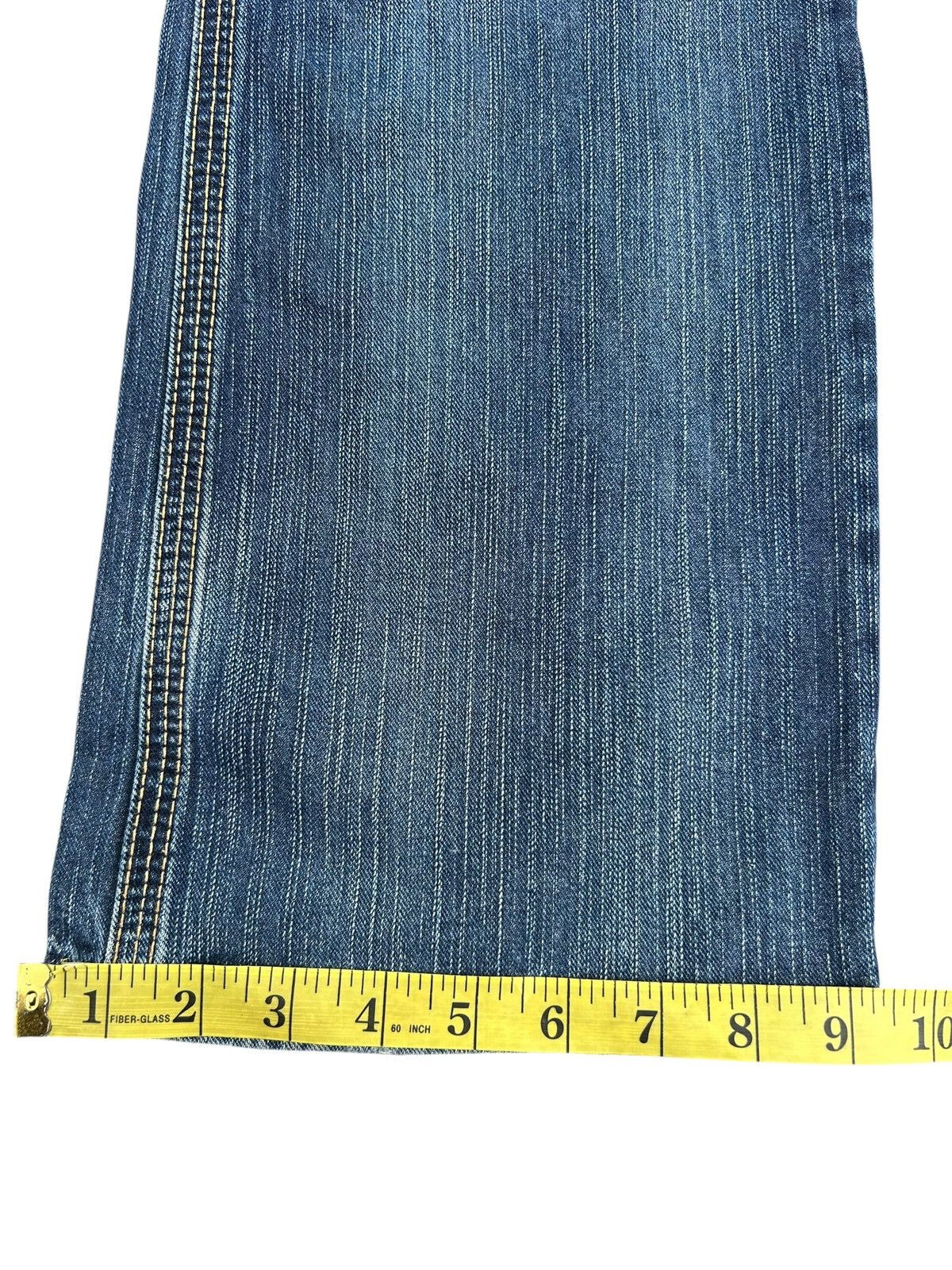 Kapital Flare Vintage Edwin Buckle Back Distressed Denim Jeans Size US 31 - 15 Thumbnail