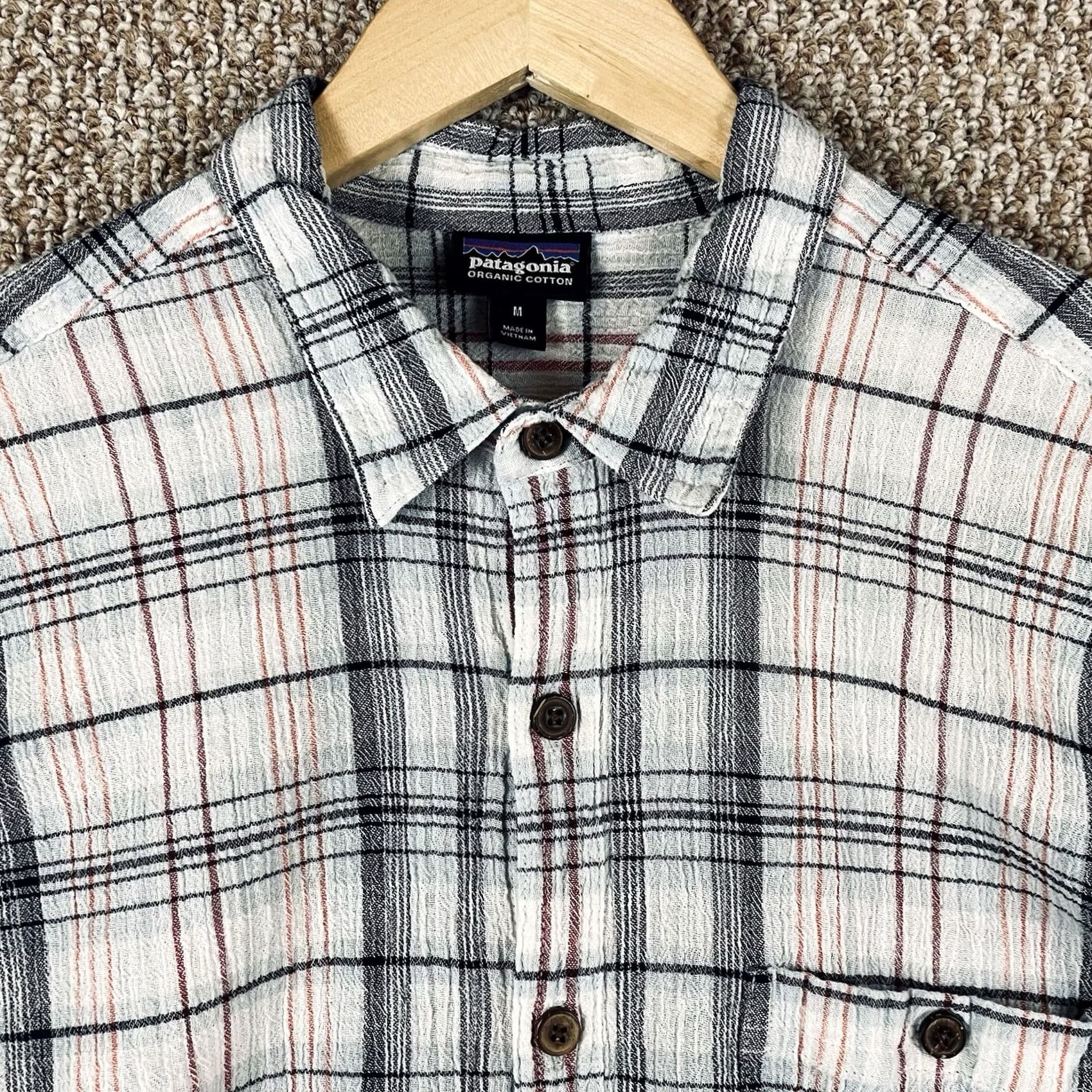 Patagonia Patagonia A/C Shirt Men’s M Red Black Short Sleeve Plaid 52921 Organic S1 Blue Pattern Button-Up Collared Shirt Size US M / EU 48-50 / 2 - 2 Thumbnail