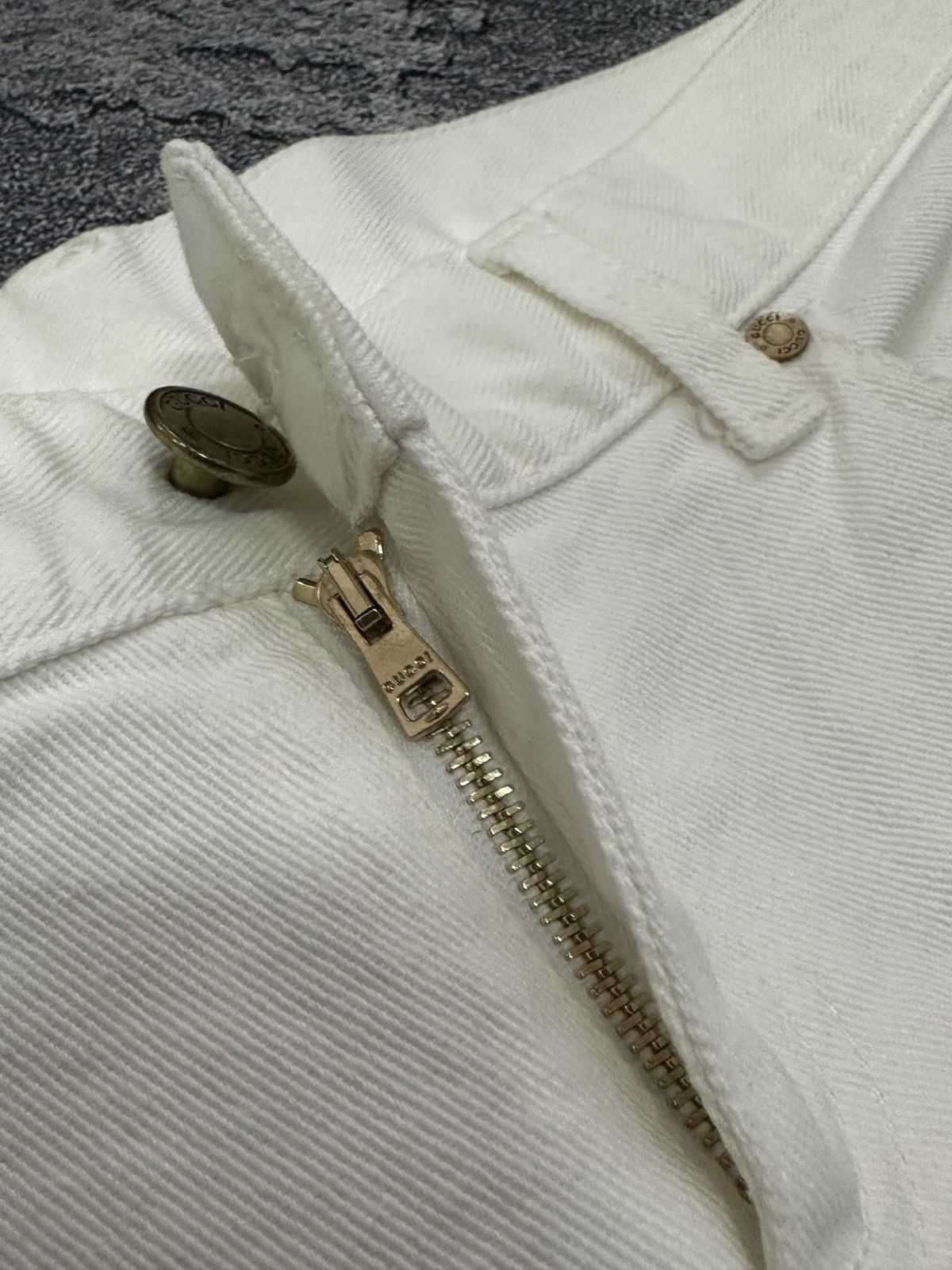 Gucci Vintage Gucci Anchor Sailor White Bootcut Jeans IT 42 Size 28" / US 6 / IT 42 - 10 Thumbnail