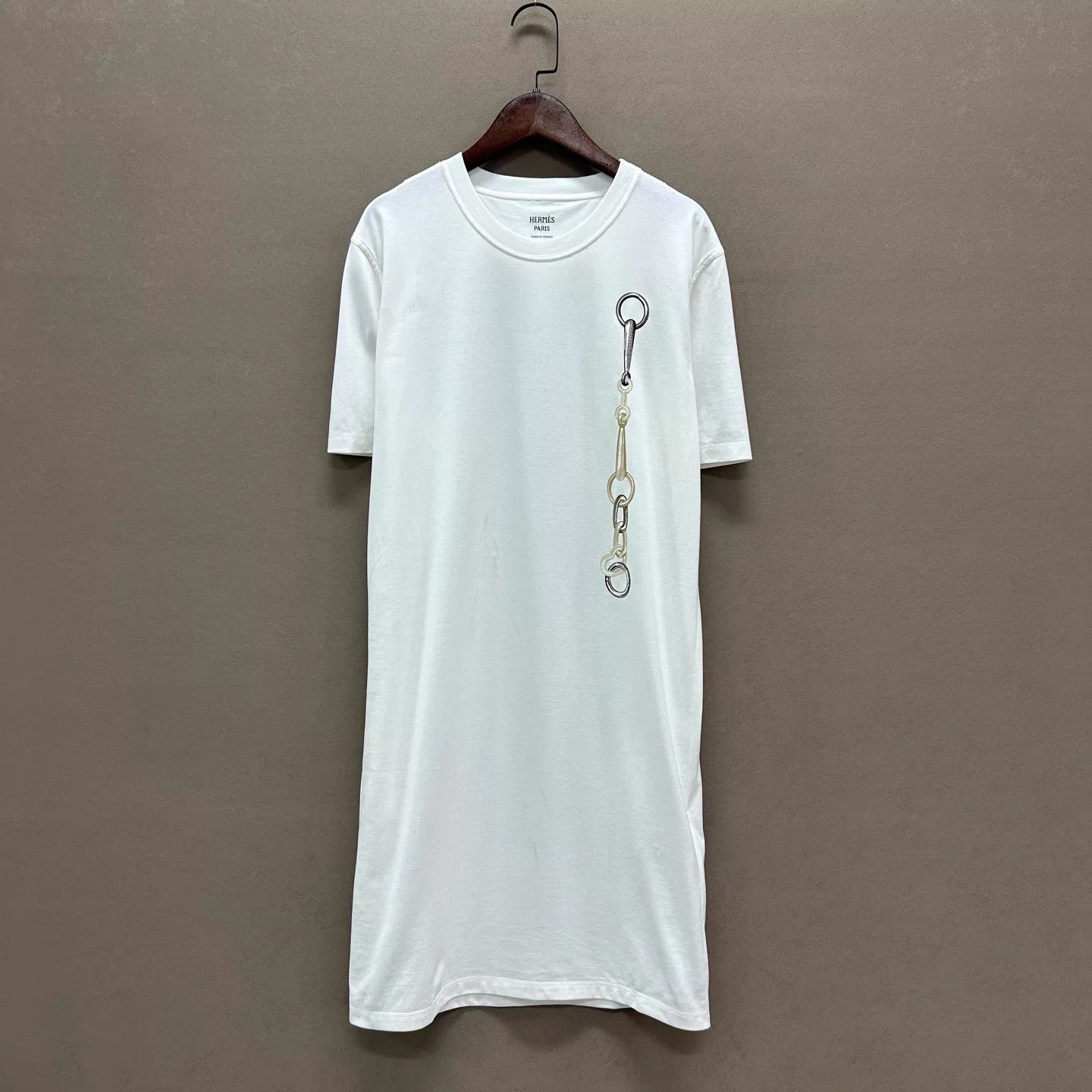 Hermes HERMES Printed Oversized Tee Size 4 New Tags Size S / US 4 / IT 40 - 1 Thumbnail