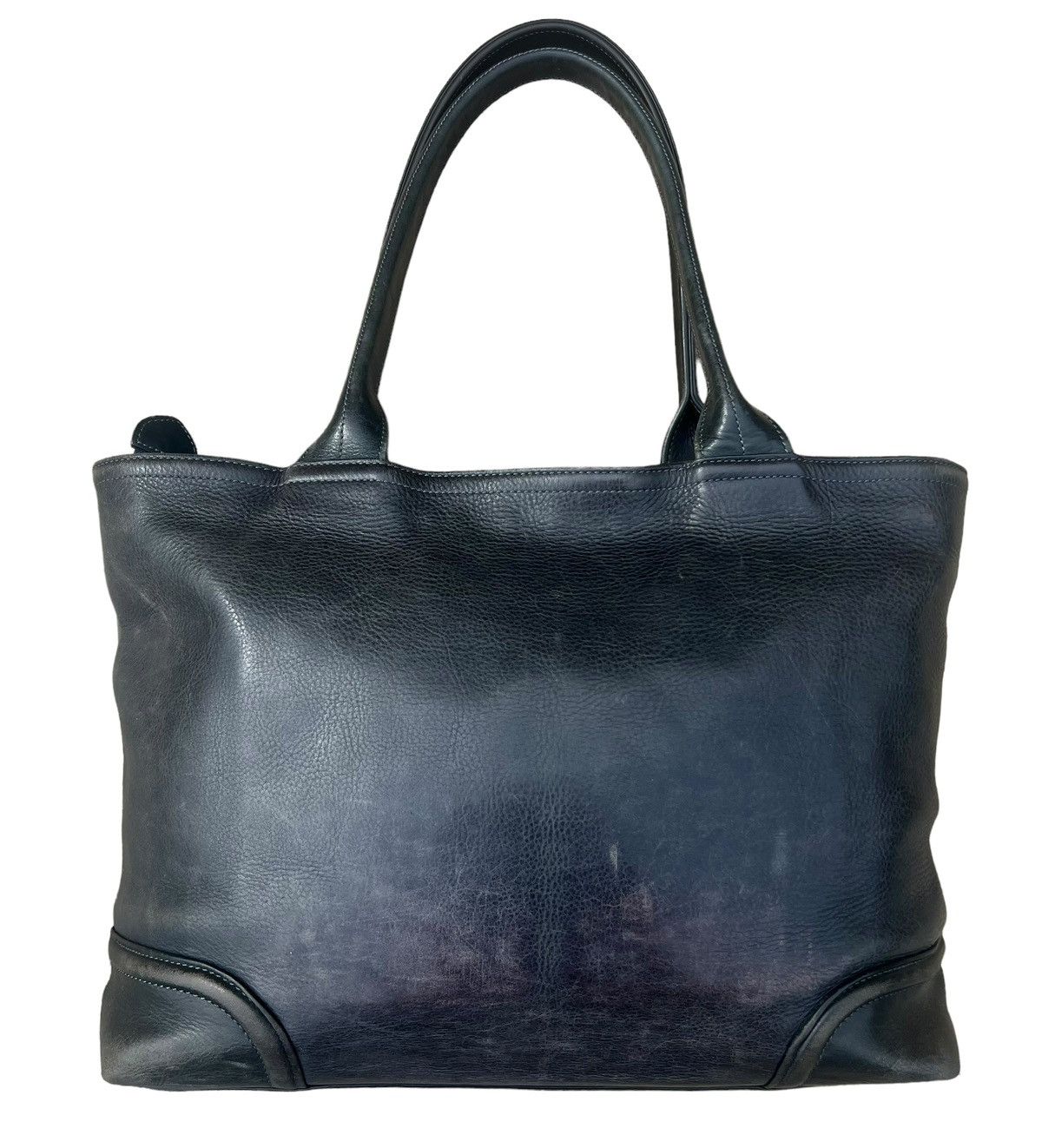 image of Vintage Five Woods Japan Distress Patina Leather Tote Bag, Men's
