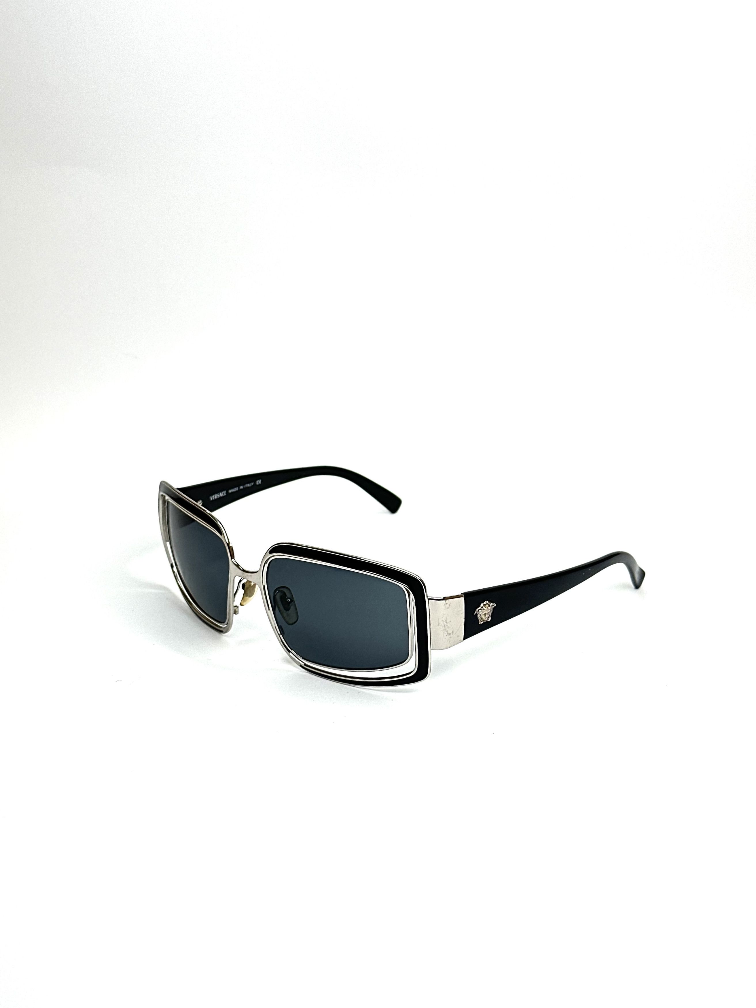 Versace Versace Double Framed Mirror Vintage Sunglasses Size ONE SIZE - 4 Thumbnail