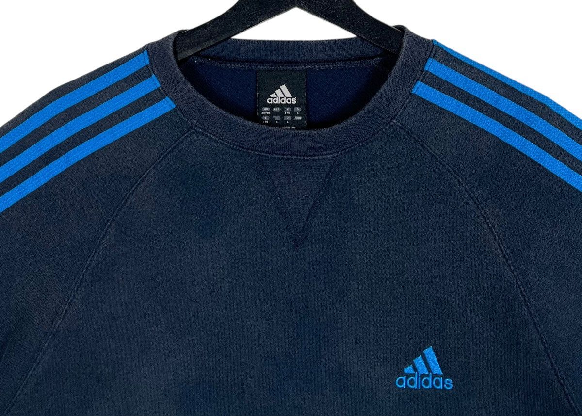 Adidas Distressed Adidas 3-Stripes Sweatshirt Size US S / EU 44-46 / 1 - 4 Thumbnail