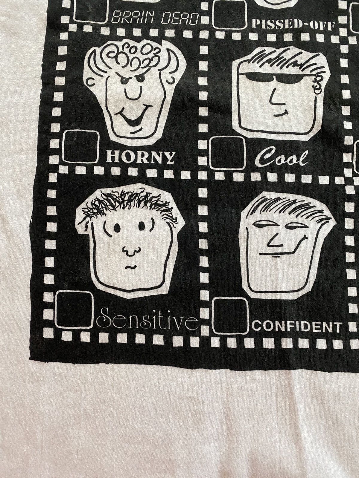 Vintage Vintage ‘89 Mood Check Many Moods Comic Single Stitch Tee Size US XL / EU 56 / 4 - 7 Thumbnail