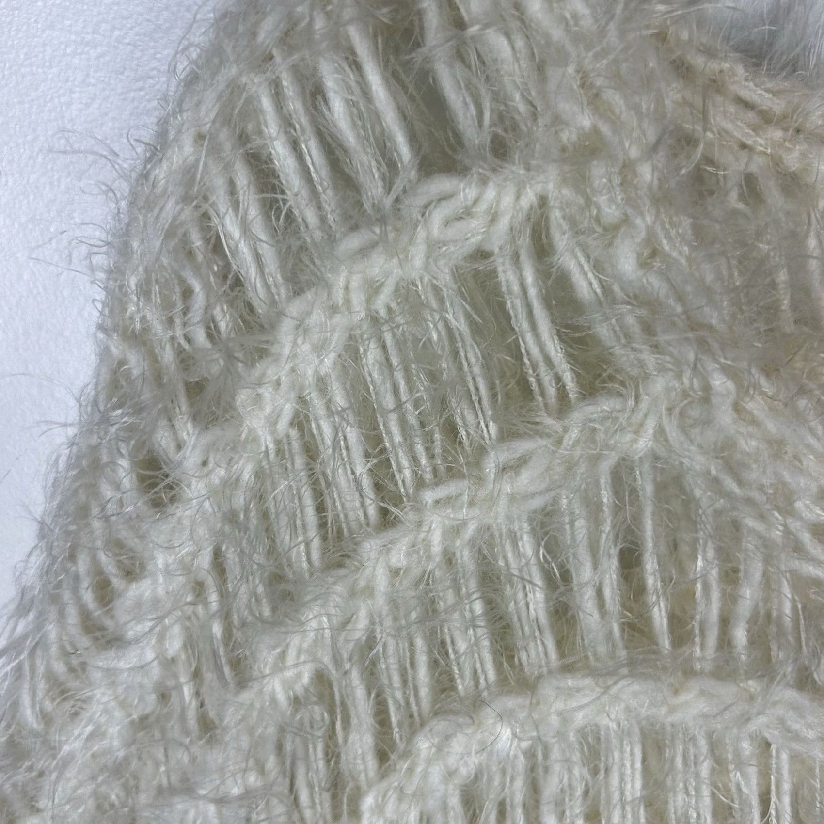 Vintage Kerisma Open Knit Top Women S Sweater Ivory Dolman Short Sleeve Oversized Pullover Boho Classic City 21" 19" Length Size S / US 4 / IT 40 - 4 Thumbnail