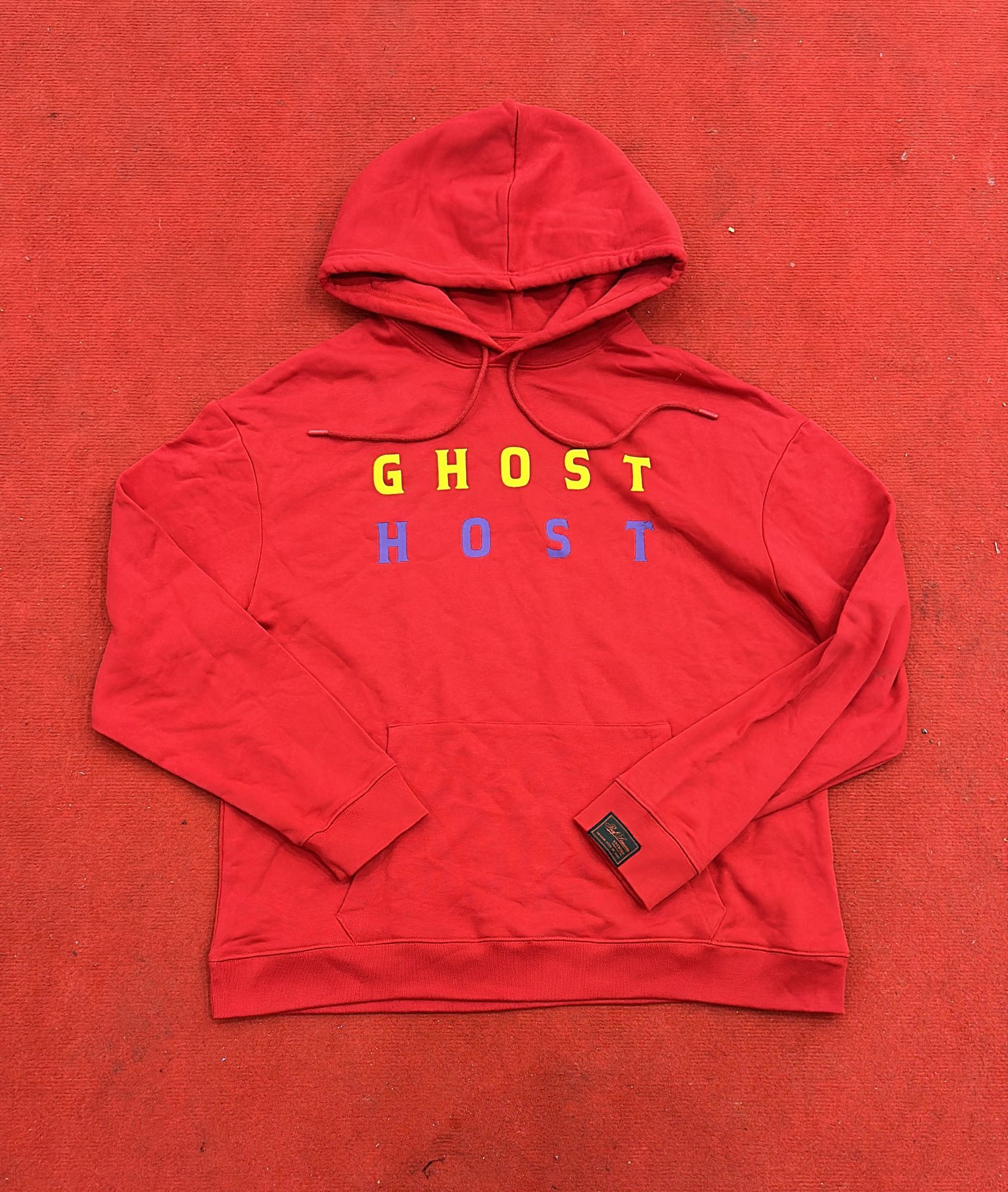 Raf Simons CC000021 Ghost Host Hoodie in Red Size US L / EU 52-54 / 3 - 3 Thumbnail