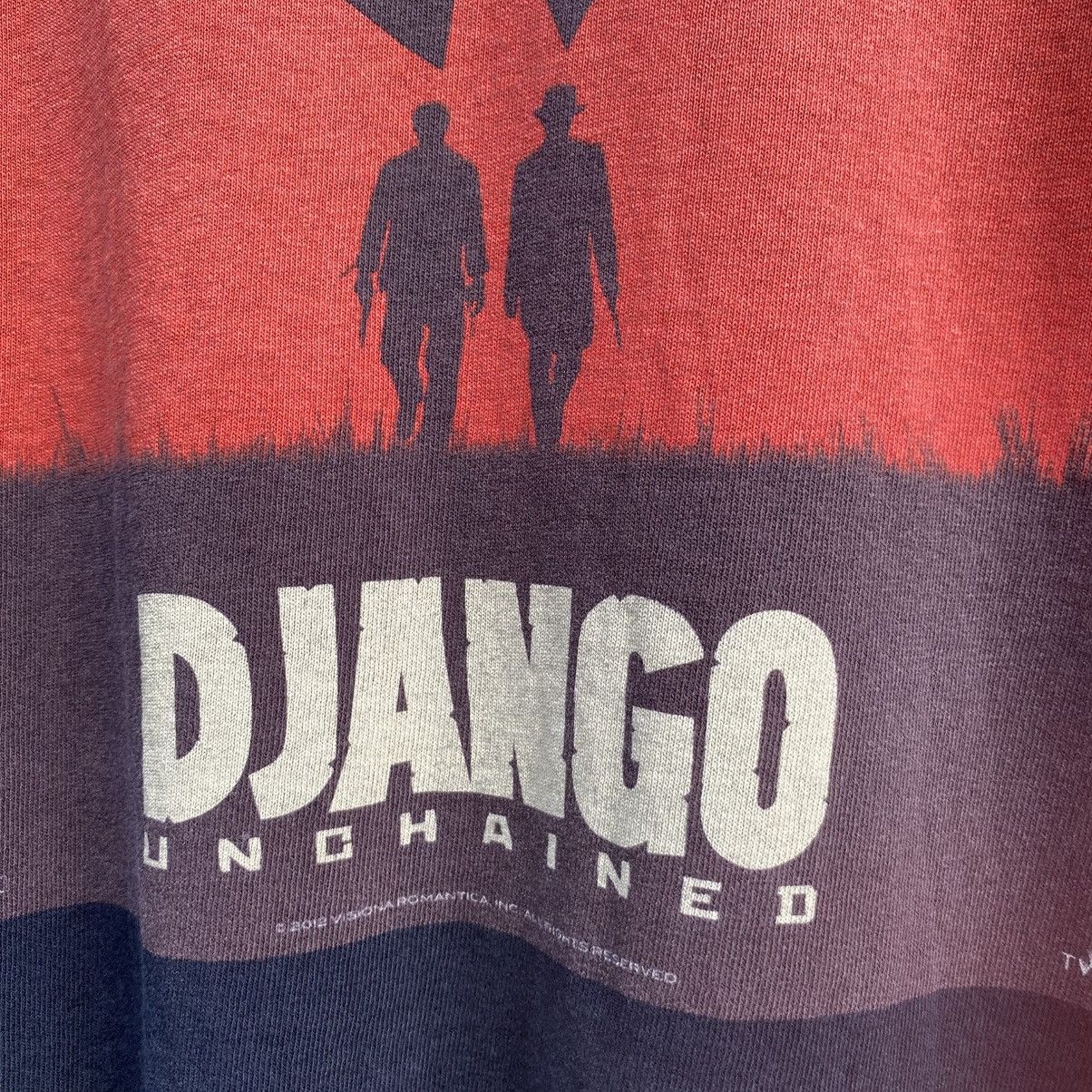 Vintage Thrashed Faded Vintage Django Unchained Movie Tee Size US M / EU 48-50 / 2 - 3 Thumbnail