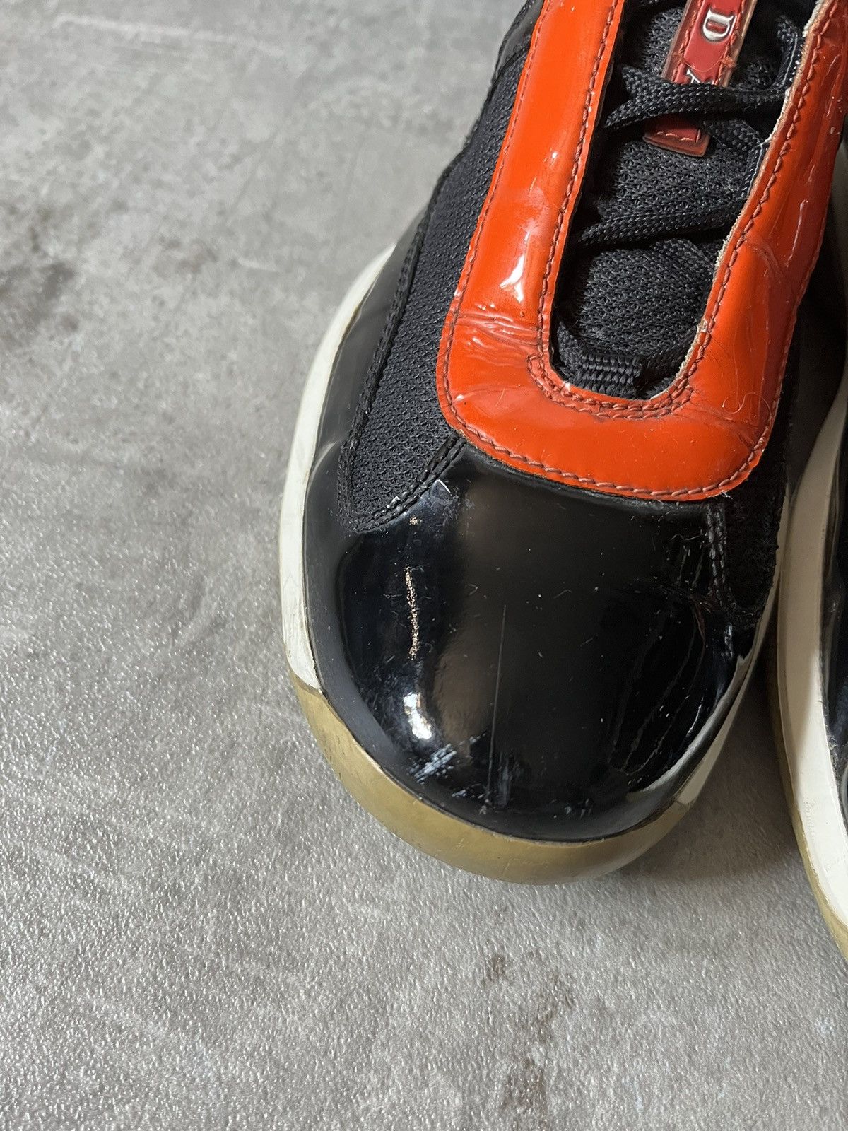 Prada Vintage Prada american cup low shoes orange navy Size US 9 / EU 42 - 3 Thumbnail