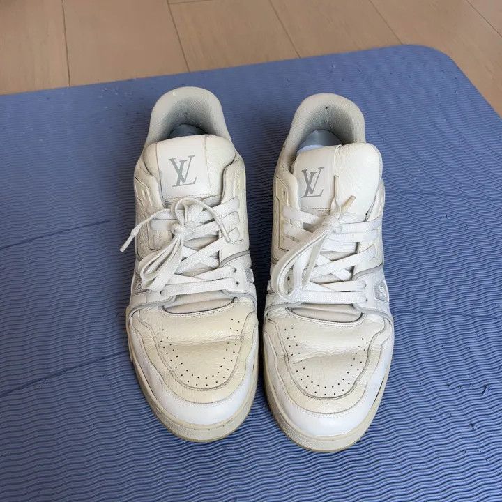 Louis Vuitton Louis Vuitton White Low-Top Trainer Sneakers -2508 Size US 8 / EU 41 - 1 Thumbnail