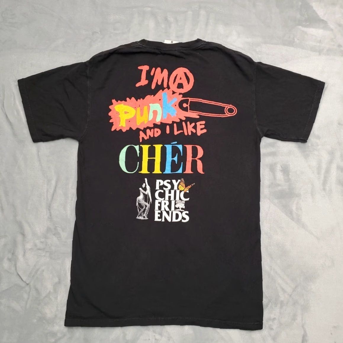 Vintage VINTAGE Taurus Punk And I LIKE Cher Shirt Mens Small Black Band Music Retro TEE Size US S / EU 44-46 / 1 - 5 Thumbnail