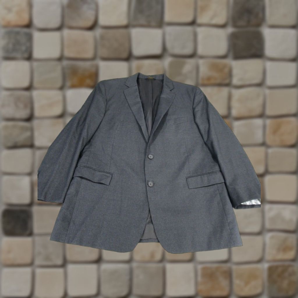 Brooks Brothers Brooks Brothers Blazer Mens 44 Gray Wool Two-Button Single-Breasted Jacket Coat Regular Length 2 Piece Office Size 44R - 1 Thumbnail