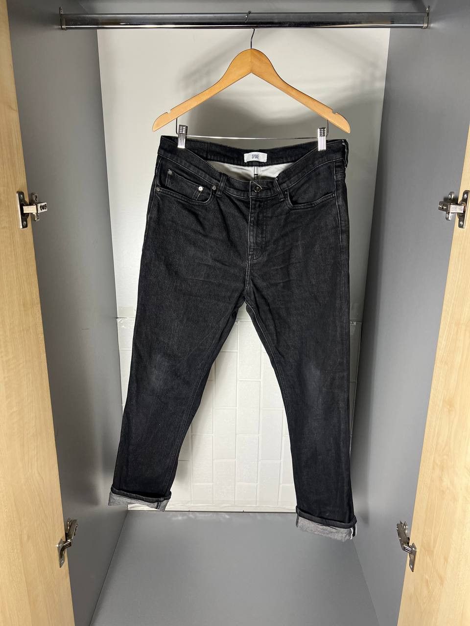 Japanese Brand VINTAGE SPOKE DENIM DESIGNER JEANS CASUAL Y2K 90s Size US 35 - 1 Thumbnail