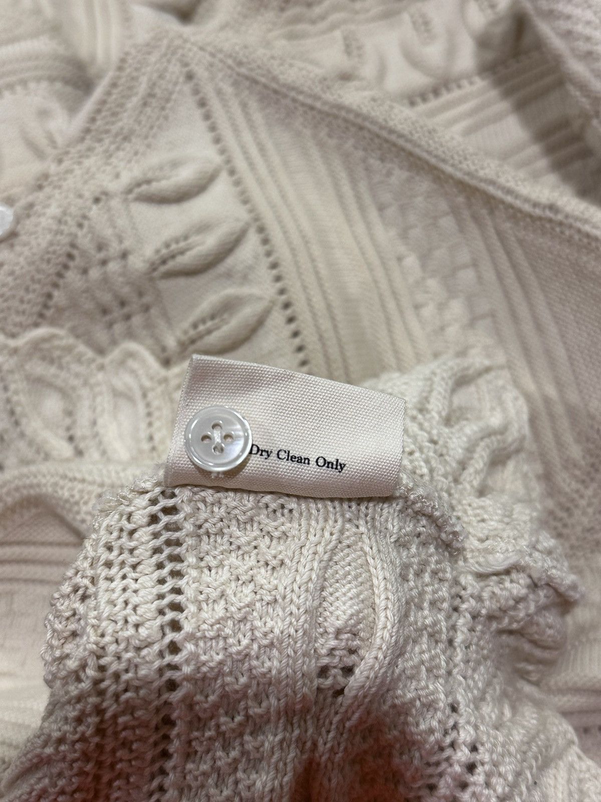 Bode Bode Crochet Frill Collar Overshirt Knit Sweater Jacket Size US XL / EU 56 / 4 - 15 Thumbnail