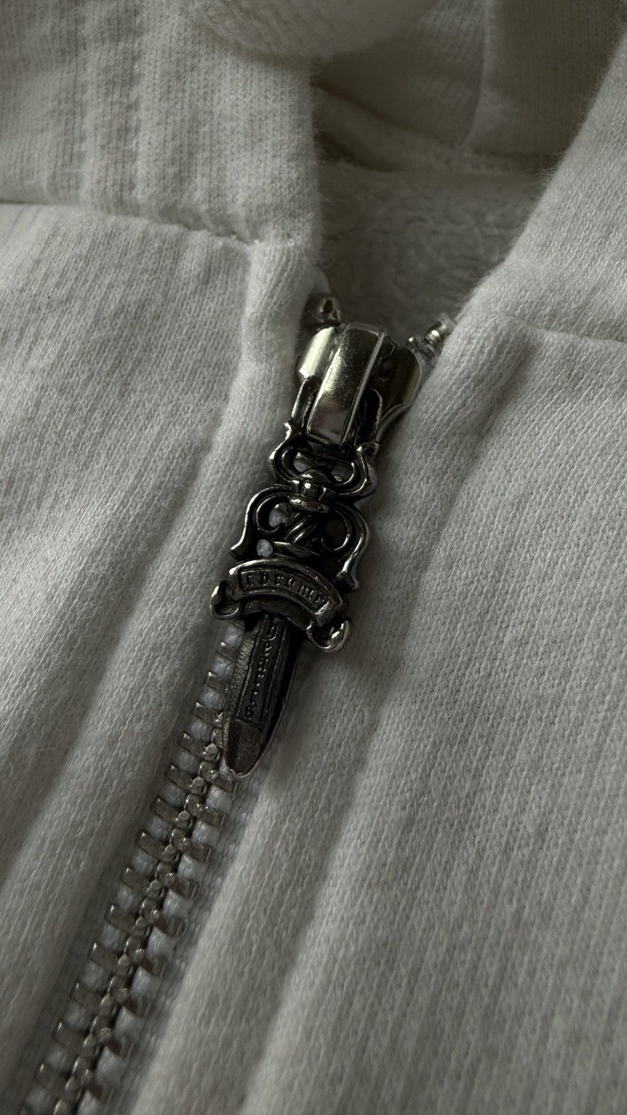 Chrome Hearts RARE! Chrome Hearts White Zip Up Banner Hoodie (XL) Size US XL / EU 56 / 4 - 5 Thumbnail
