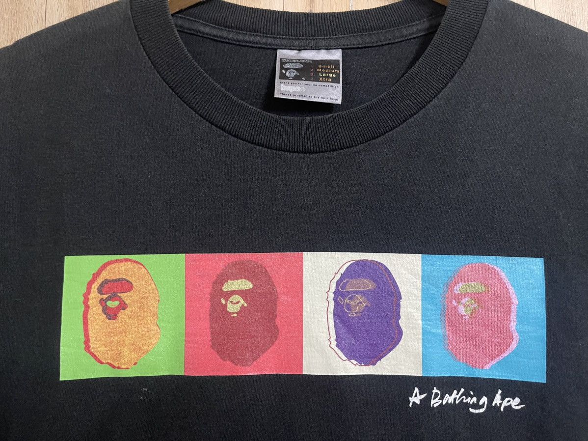 Bape Vintage 90’s Bape x Andy Warhol T shirt L Ideograph OG Rare Size US L / EU 52-54 / 3 - 6 Thumbnail