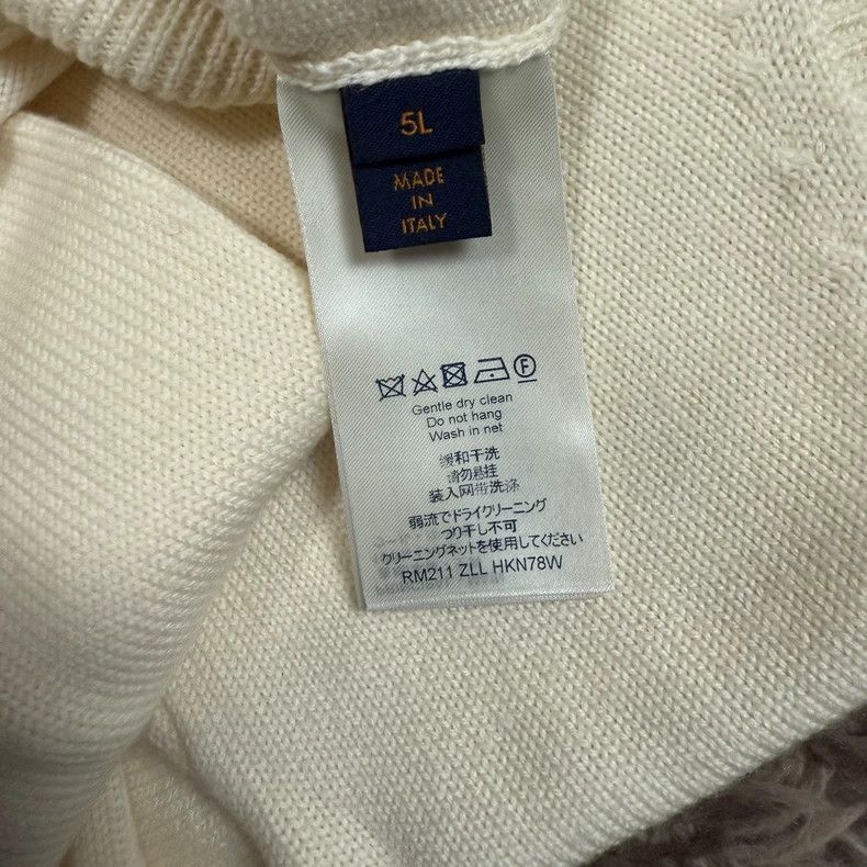 Louis Vuitton Louis Vuitton Cream Clock Pattern Sweater-2508 Size US L / EU 52-54 / 3 - 4 Thumbnail