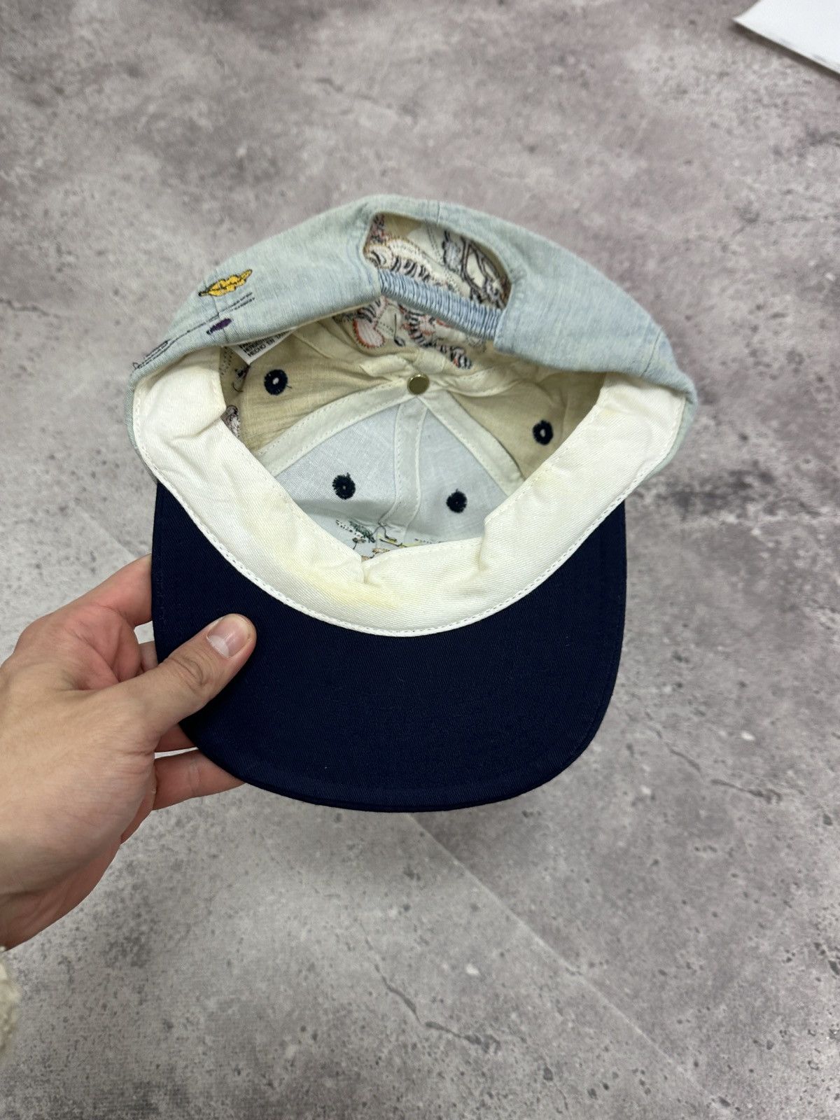 Disney Vintage 90s Disney Winnie The Pooh Jeans Cap embroidered y2k Size ONE SIZE - 7 Thumbnail
