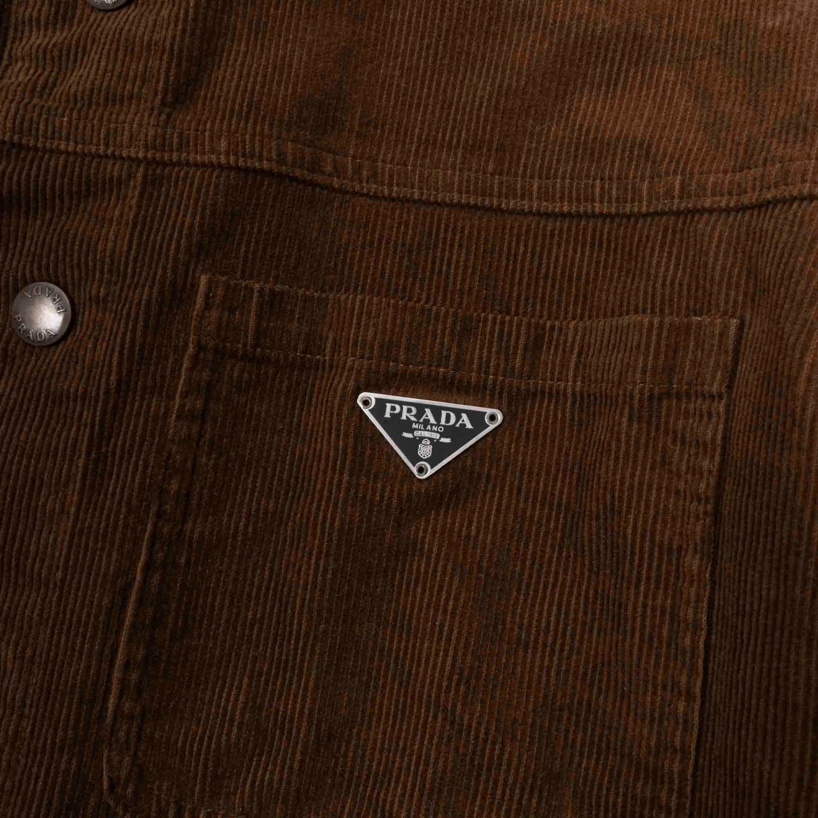 Prada Prada Men Shirt Cord Logo Size M, S1926 Size US M / EU 48-50 / 2 - 6 Thumbnail