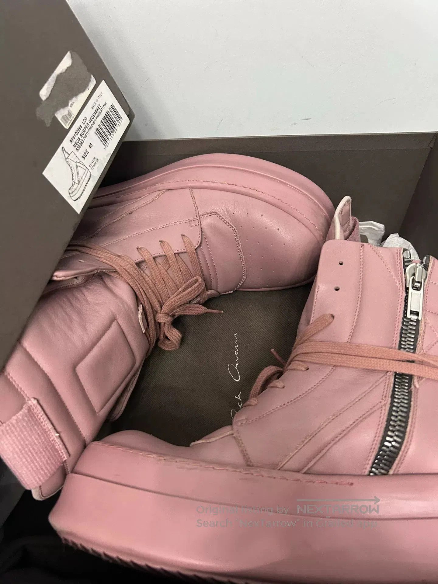 Rick Owens rick owens pink low. Size US 7 / EU 40 - 8 Thumbnail