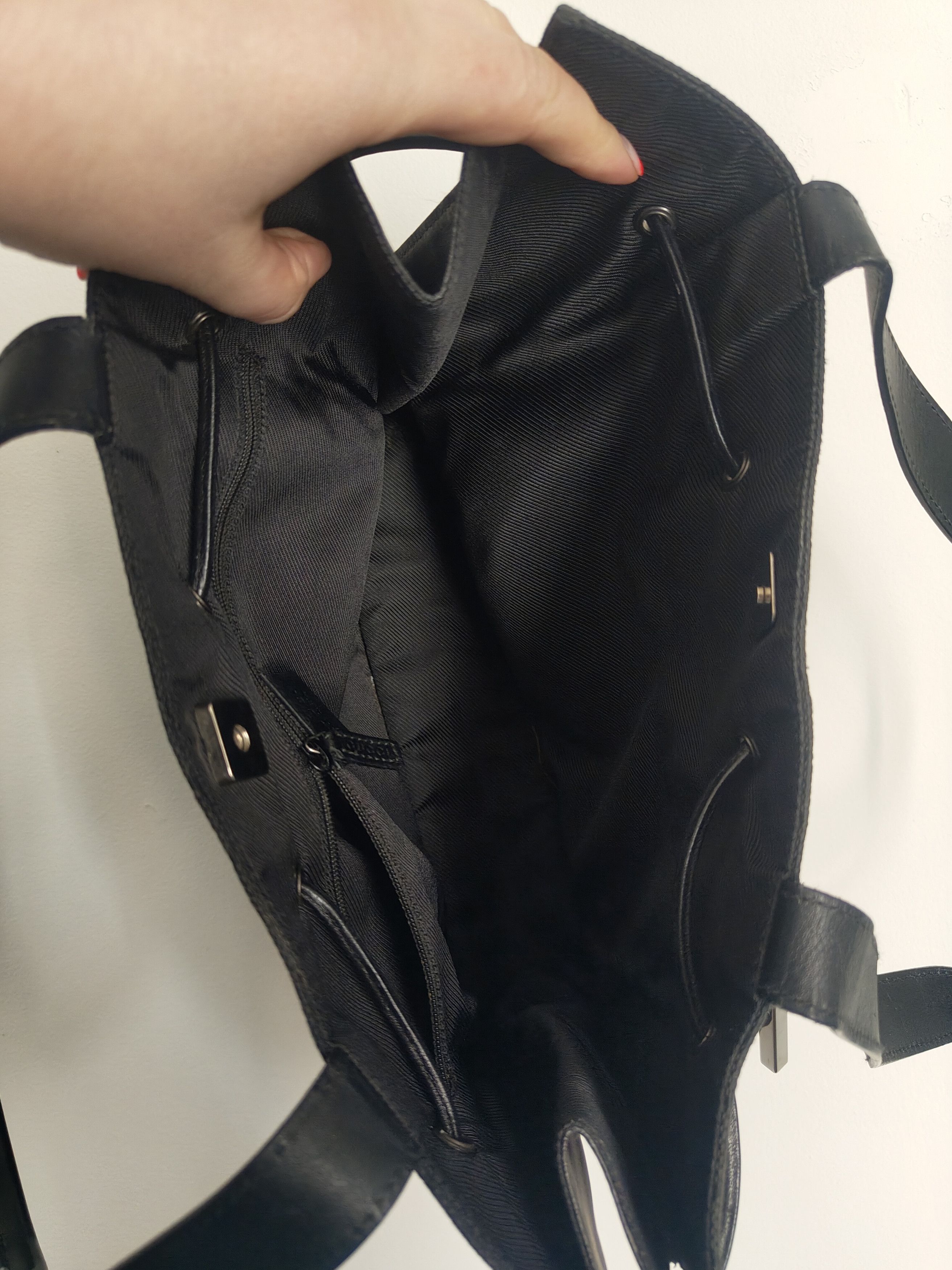 Gucci Vintage 00s Gucci Black GG Canvas Tote Bag Size ONE SIZE - 10 Thumbnail