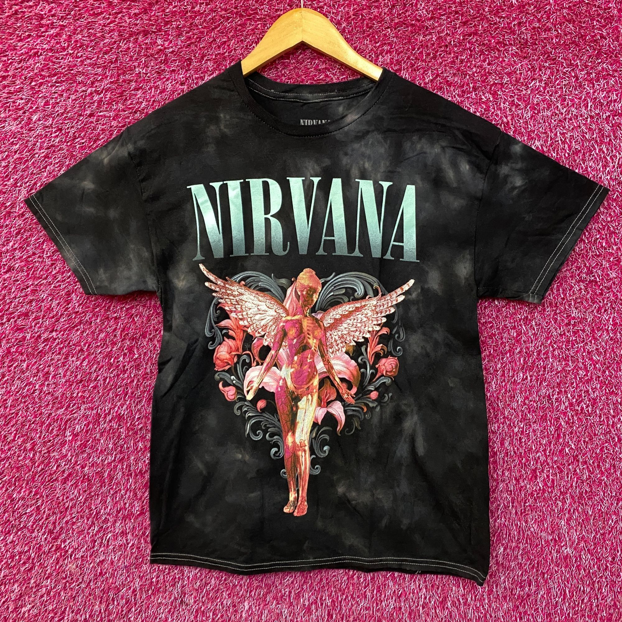 Nirvana Nirvana In Utero Album Floral Heart Angel Tie Dye Tee Medium Size US M / EU 48-50 / 2 - 1 Thumbnail
