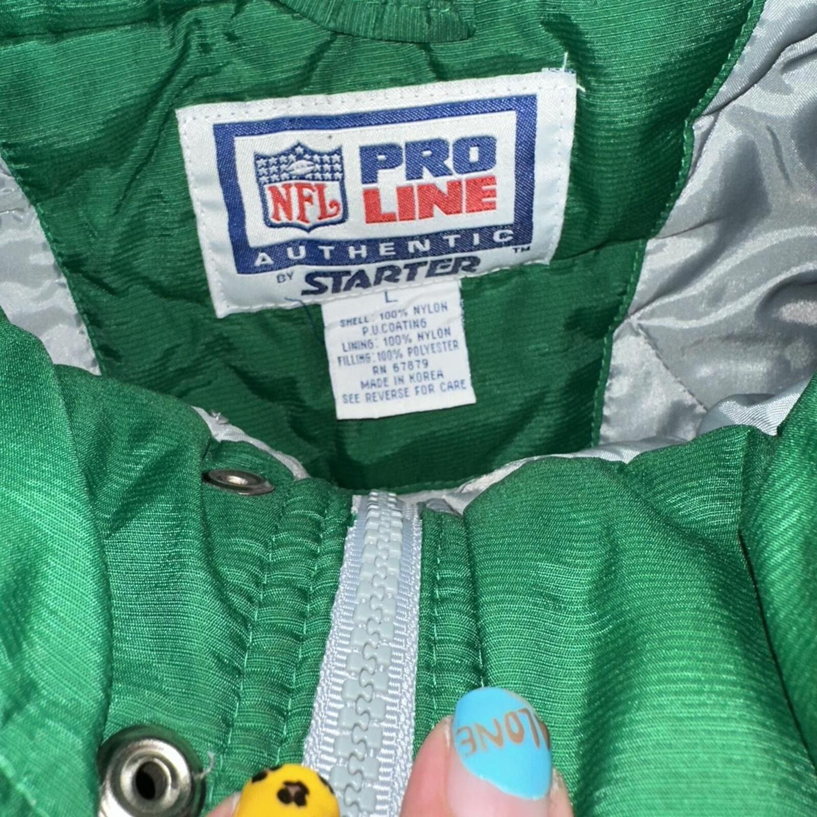 Starter Vintage Kelly green Philadelphia eagles starter jacket Size US L / EU 52-54 / 3 - 4 Thumbnail