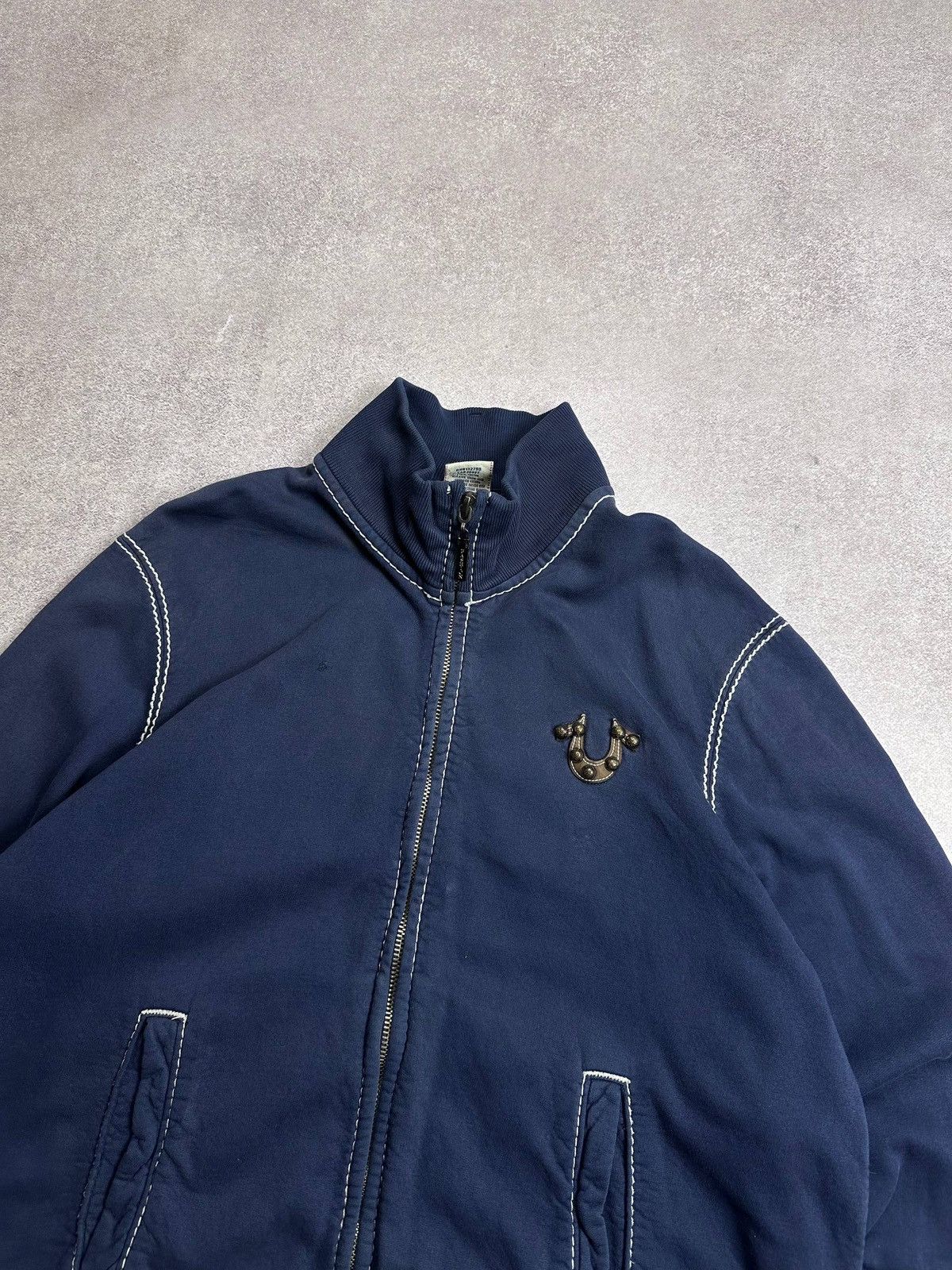 True Religion Vintage True Religion Big Logo Spellout Bomber Jacket XXL Size US XXL / EU 58 / 5 - 9 Thumbnail
