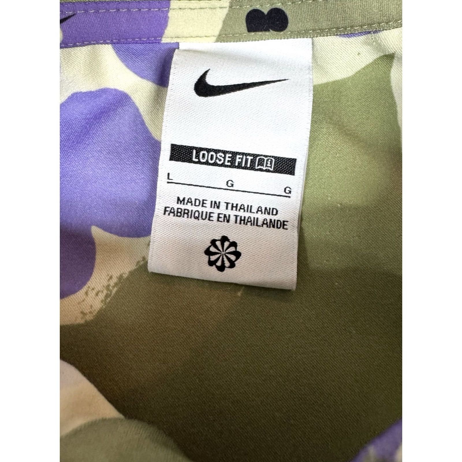 Nike Nike Tennis Pickleball Floral Hawaiian Button-Up Shirt Men Large Color Green Short Sleeve Tie-Dye? Size US L / EU 52-54 / 3 - 3 Thumbnail