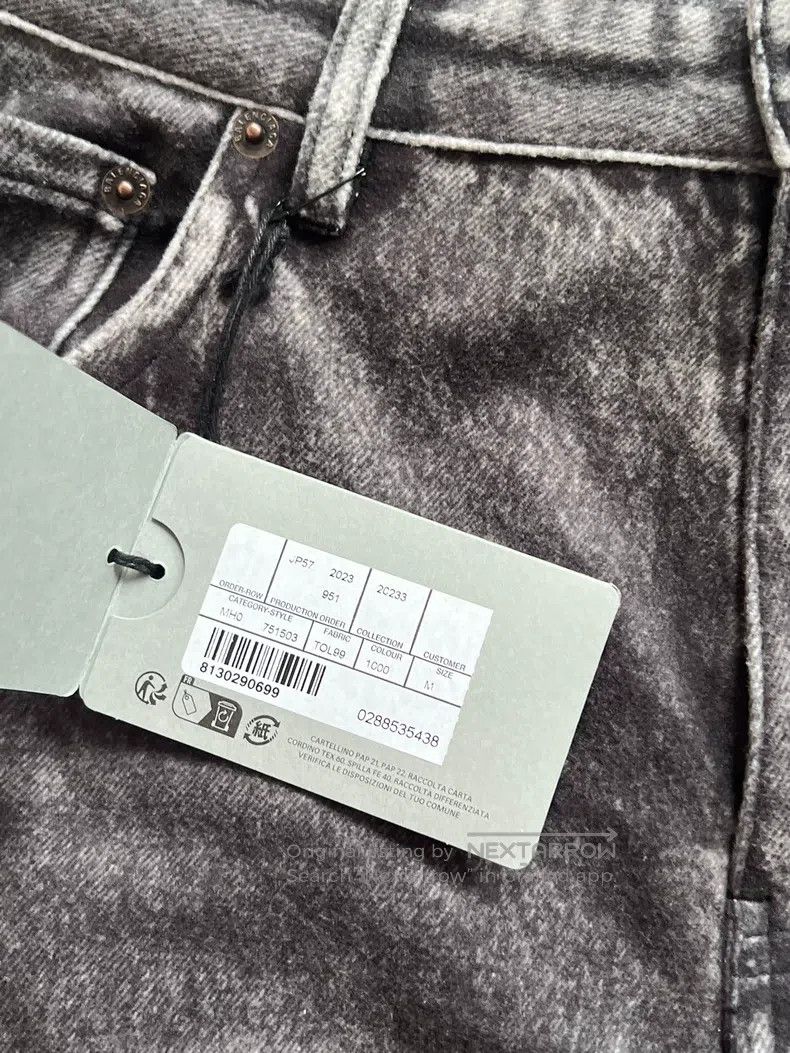Balenciaga size M Printed Denim Pants