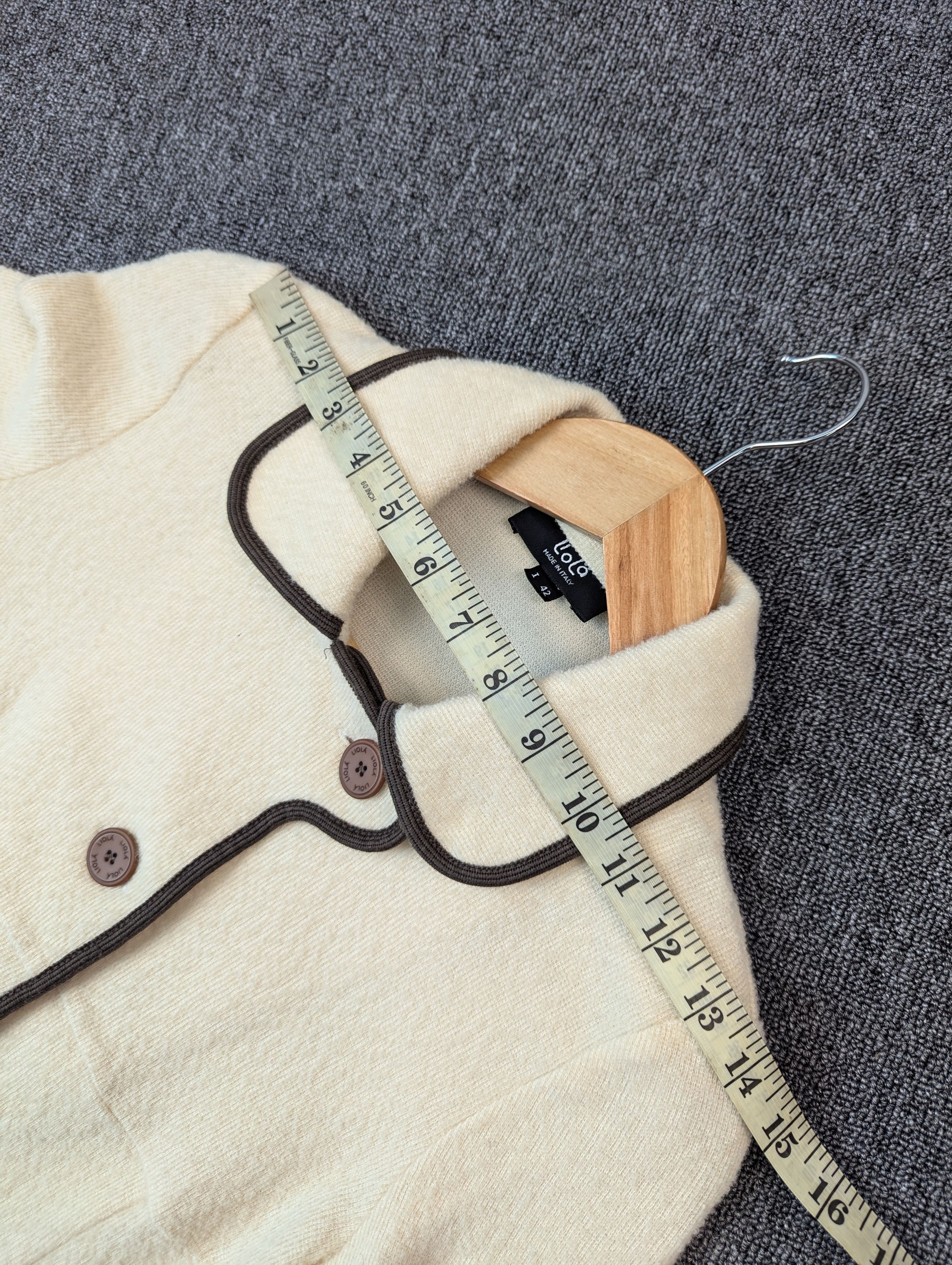 Vintage Liola Wool Short Button Ups Coat Jacket Made In Italy Size XS / US 0-2 / IT 36-38 - 18 Thumbnail