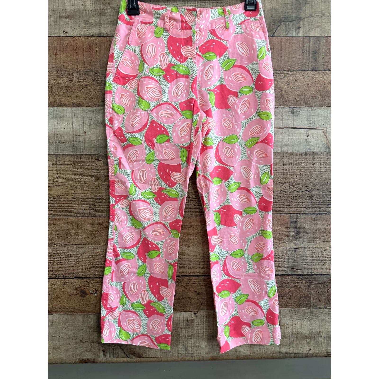 Lilly Pulitzer Lilly Pulitzer Pants Multicolor Womens Size 0 Ankle Fruits Regulation Closure Repaired Needs See Description Size 25" / US 0 / IT 36 - 2 Thumbnail