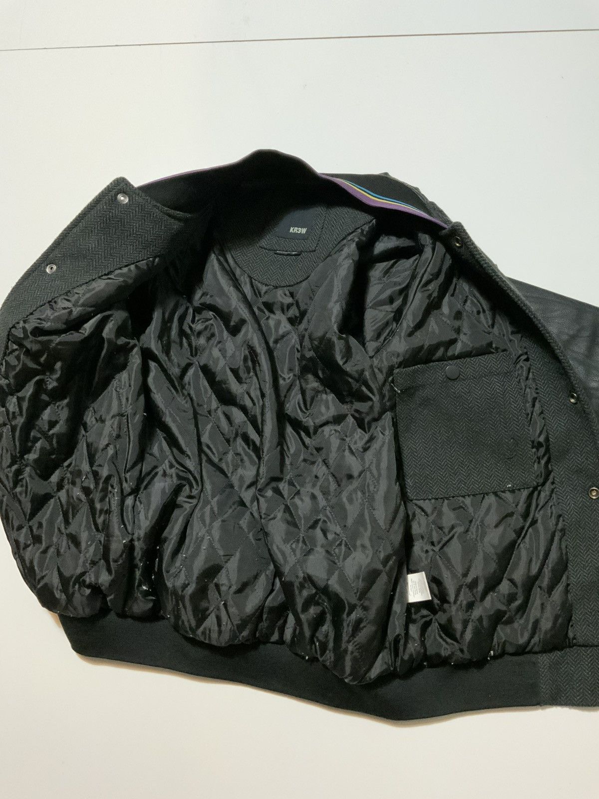KREW Kr3w Herringbone Skate Terry Kennedy Letterman Jacket Size US S / EU 44-46 / 1 - 4 Thumbnail
