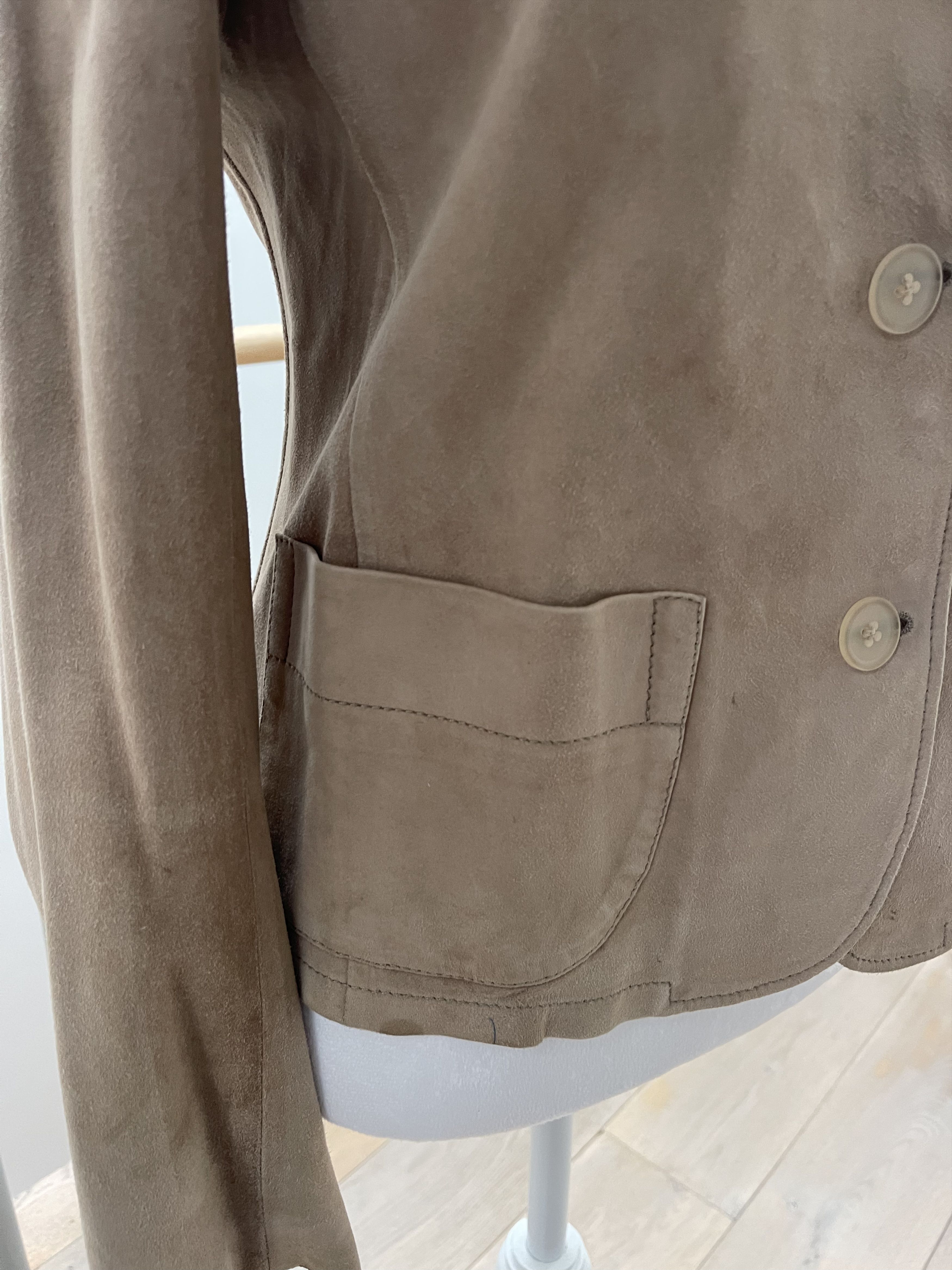 Jil Sander Suede Blazer Size XS / US 0-2 / IT 36-38 - 2 Thumbnail