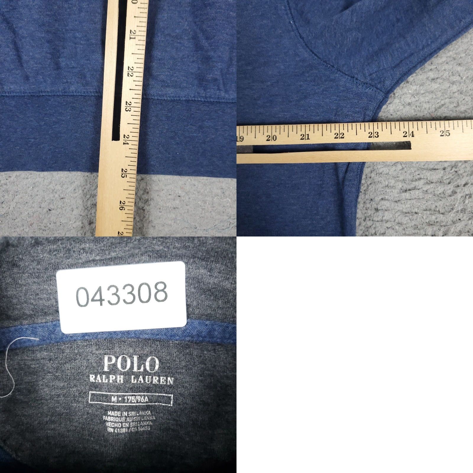Ralph Lauren Ralph Lauren Blue Pony Logo 1/4 Zip Up Sweater Mens Medium Classic American Pullover Size US M / EU 48-50 / 2 - 8 Thumbnail
