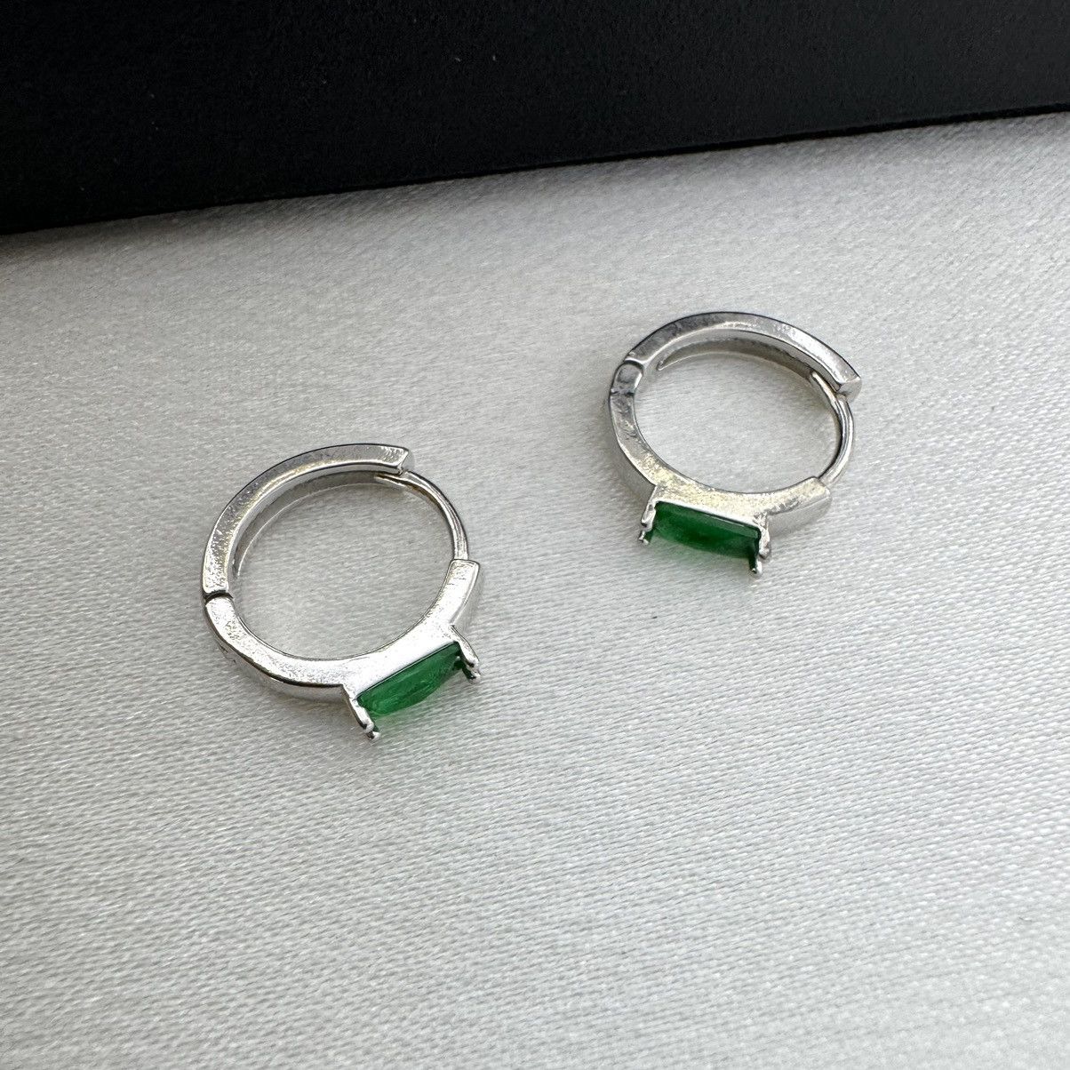 Designer 12mm Small Hoop Earrings for Men Women Unisex Hip Hop Style Size ONE SIZE - 1 Thumbnail