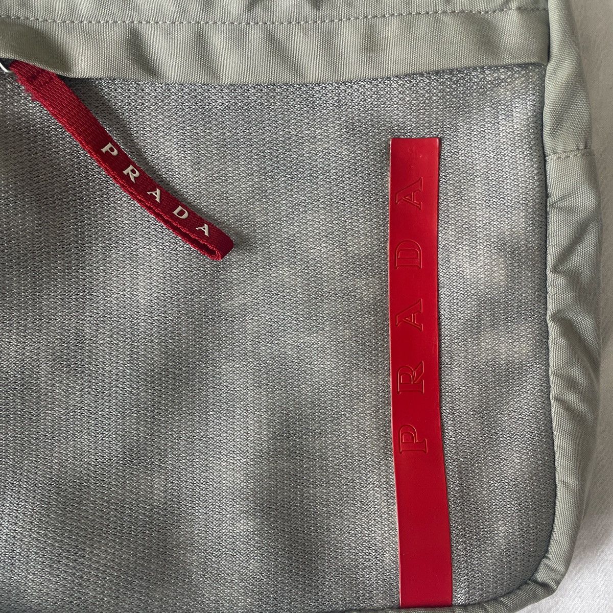 Prada Vintage late 90s Prada Linea Rossa sling backpack Prada Vintage late 90s Prada Linea Rossa sling backpack