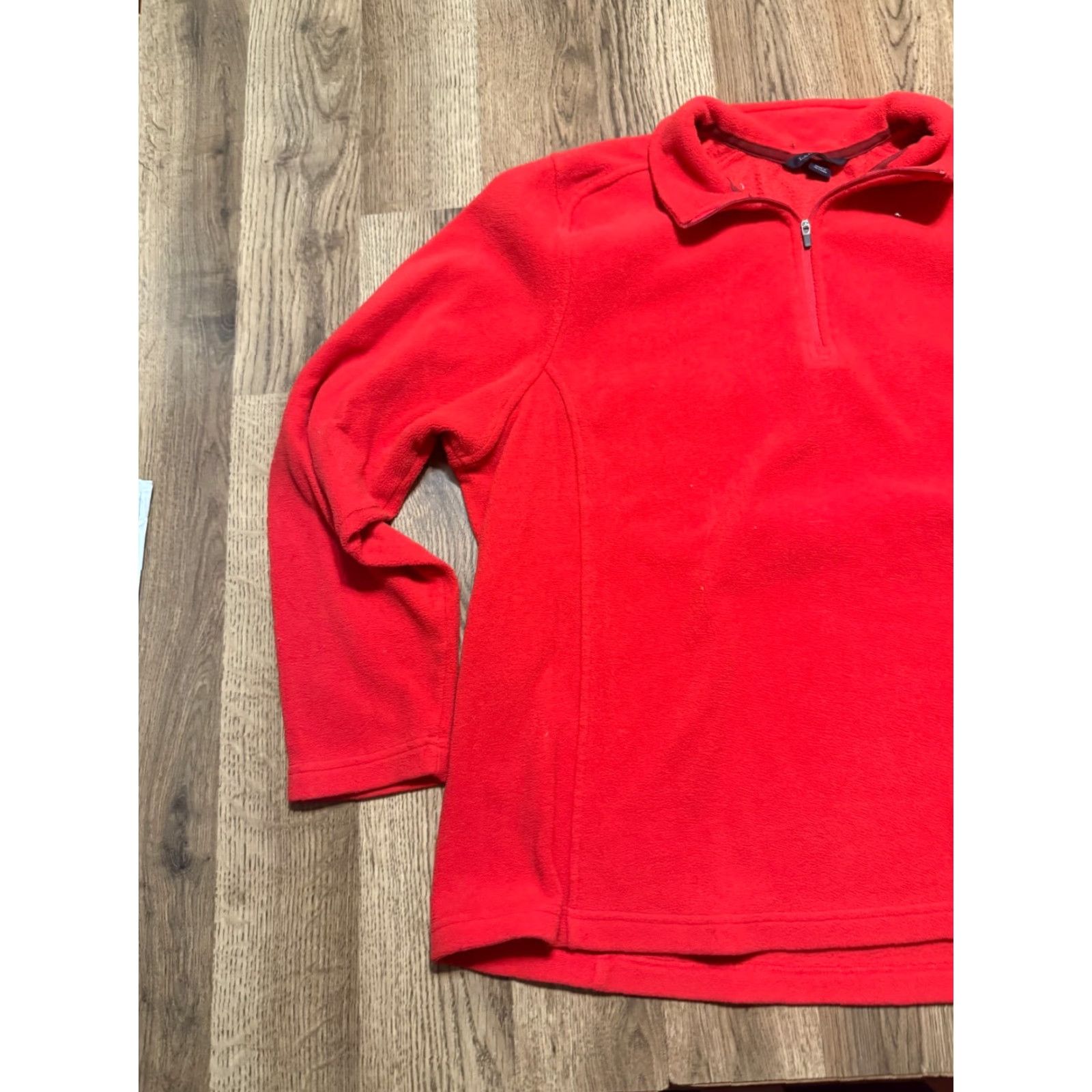 Lands' End Lands' End Sweater Women's Plus 16W-18W Red 1/4 Zipper Pullover Knit Long Sleeve Casual Fall Spring Summer Winter Pullover Mens? Womens Size XXL / US 16-18 / IT 52-54 - 3 Thumbnail