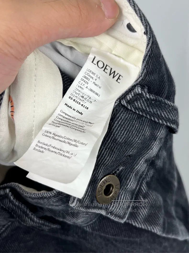 Other Loewe Black Patchwork Letter Logo Denim Long Pants Size 42" / US 20 - 5 Thumbnail