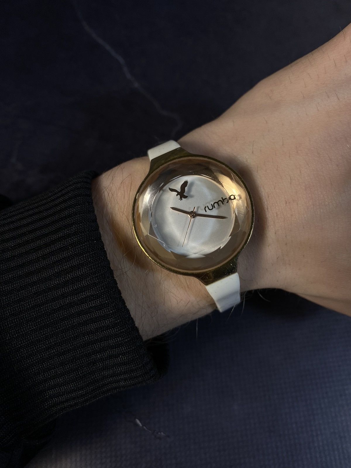 Japanese Brand × Vintage Stylish Rumba American Eagle Watch with White Strap Size ONE SIZE - 2 Thumbnail